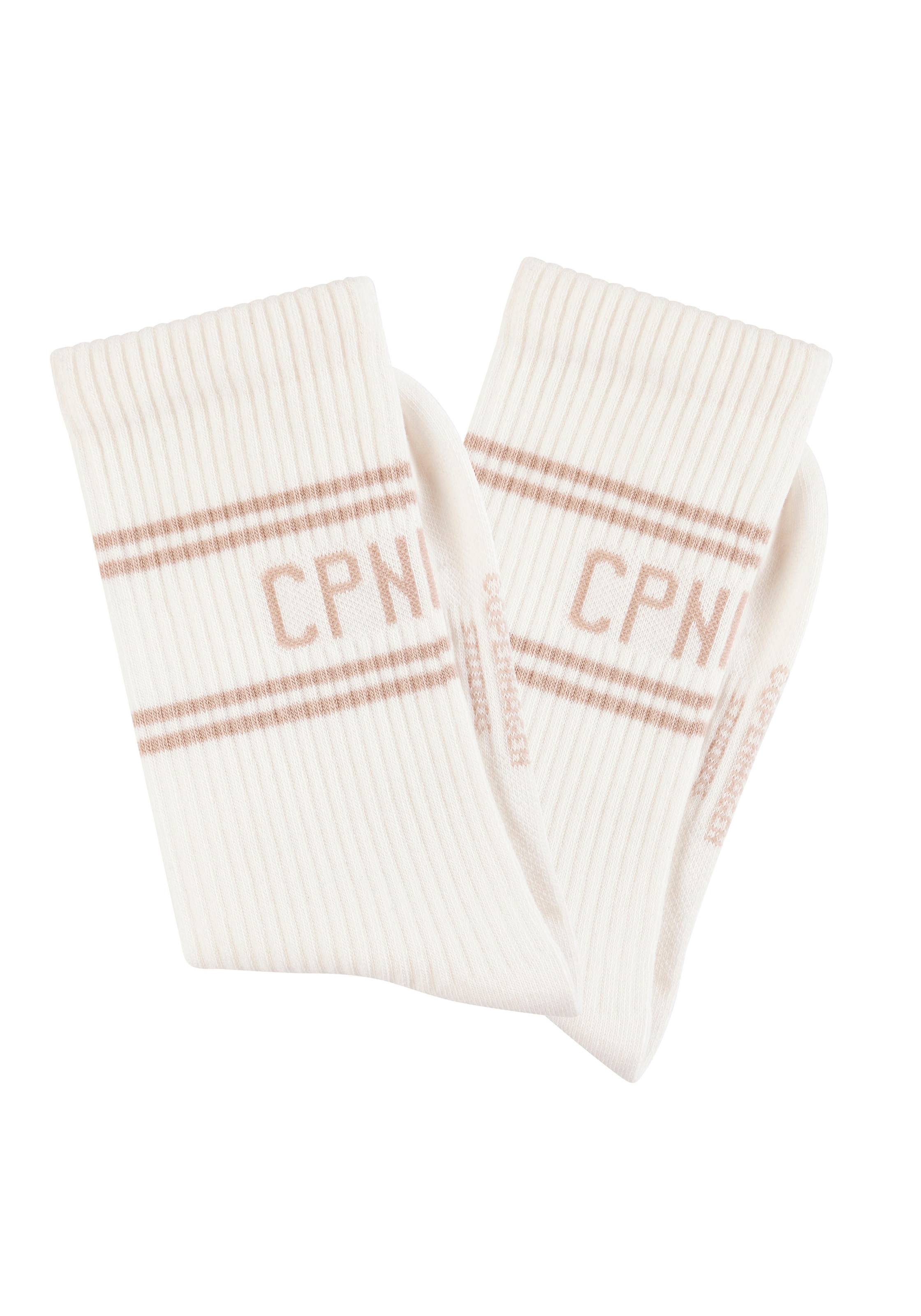 Copenhagen Studios Langsocken, (Packung, 2 Paar), mit Pikeé-Struktur unter der Sohle