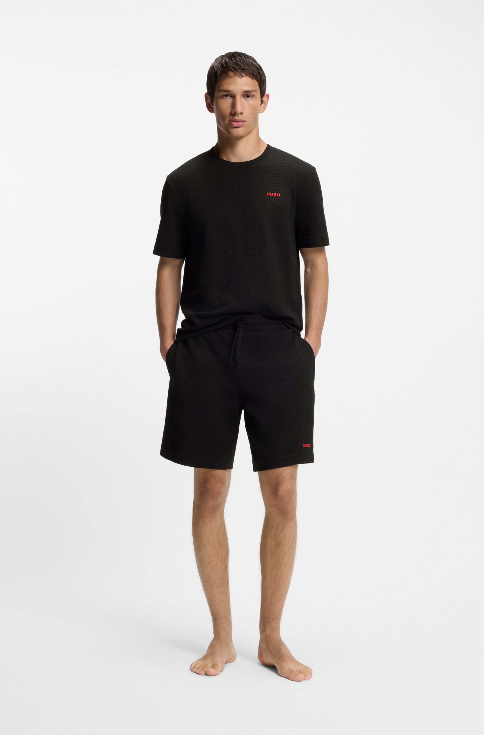 HUGO Underwear Pyjamashorts »Austin Short«, mit Tunnelzug