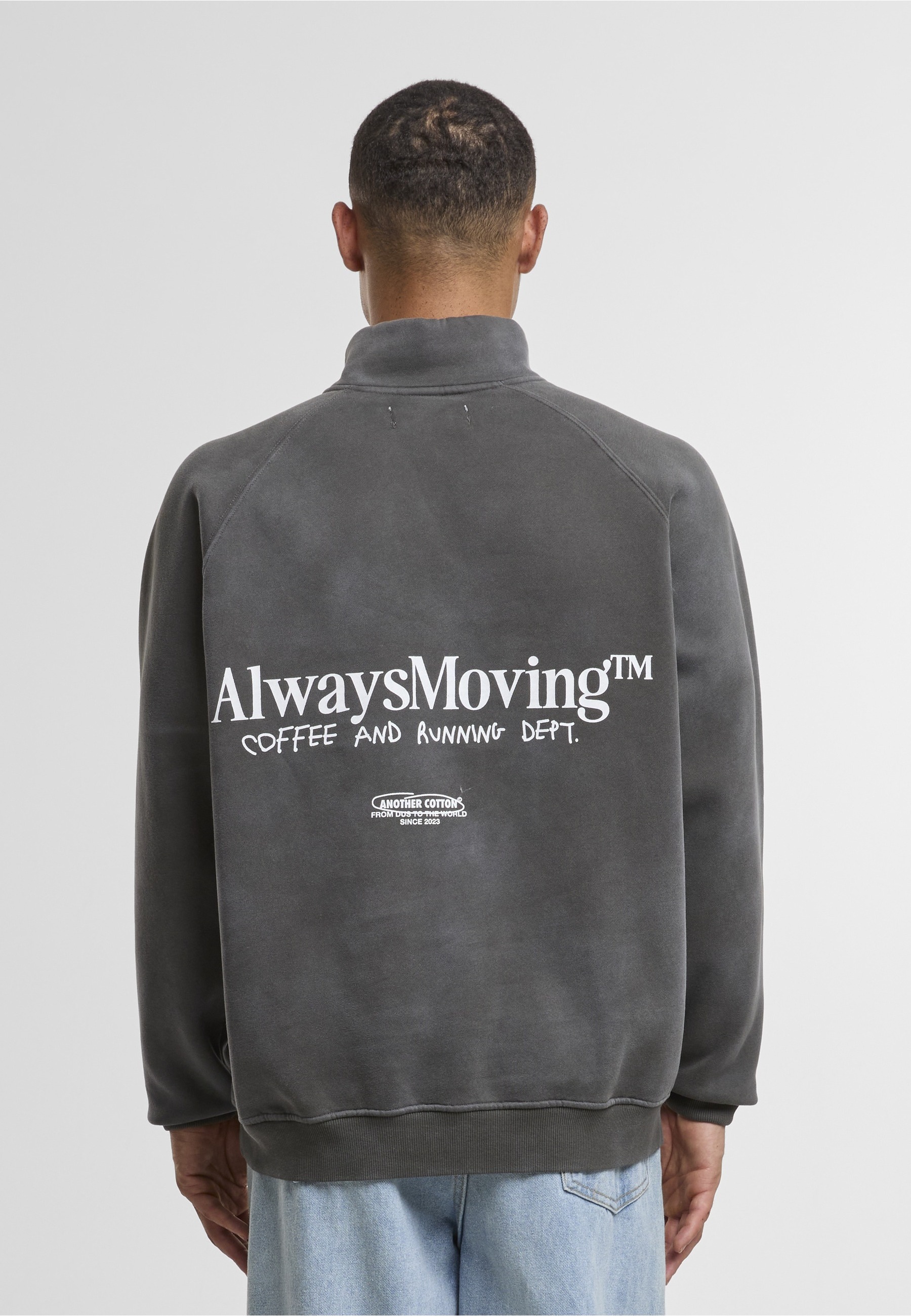 Another Cotton Lab Troyer »Another Cotton Lab Always Moving Washed Half Zip Sweatshirt« 1