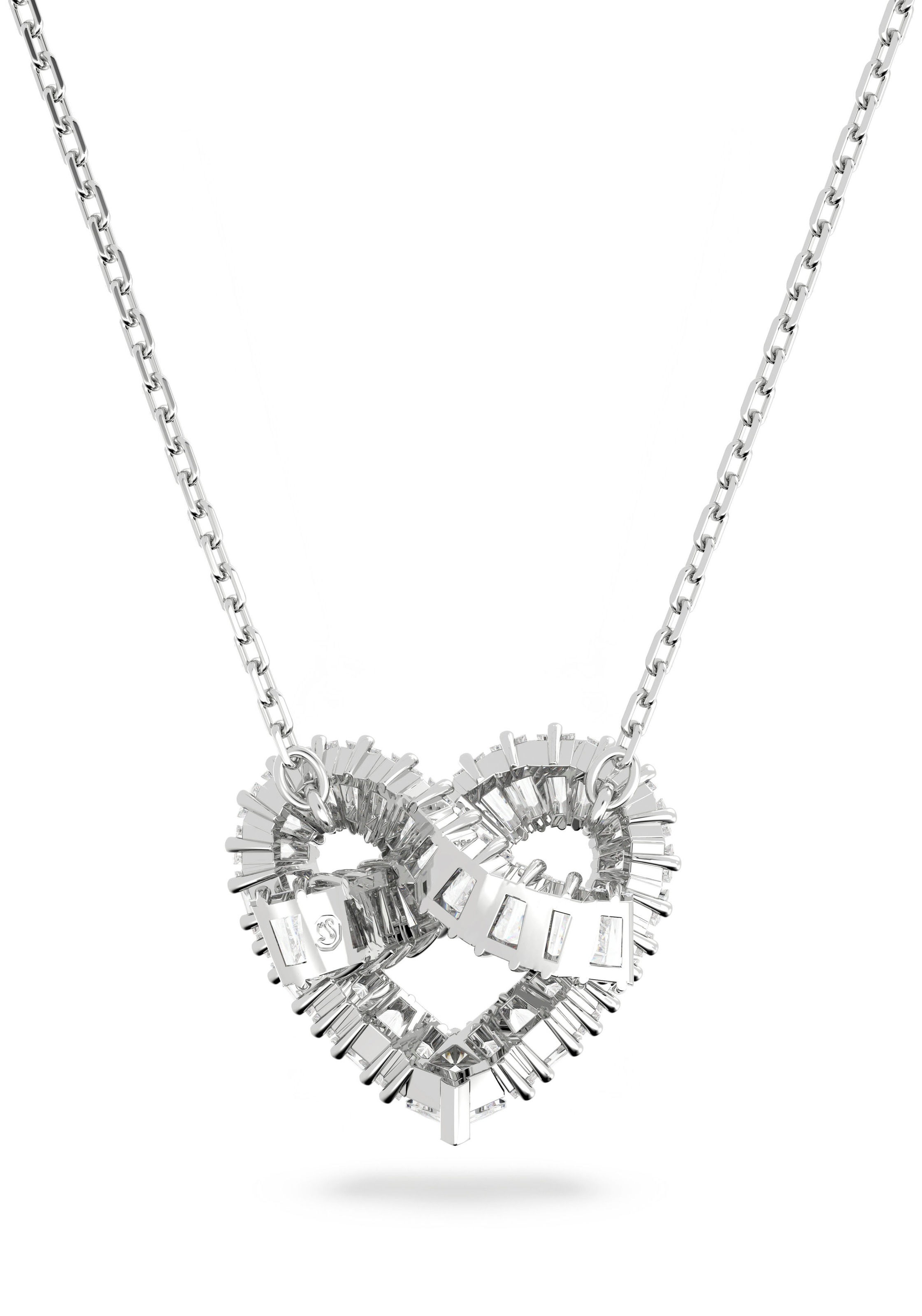 Swarovski Kette mit Anhänger »Matrix, Verschiedene Schliffe, Herz, 5647924«, mit Swarovski® Kristall