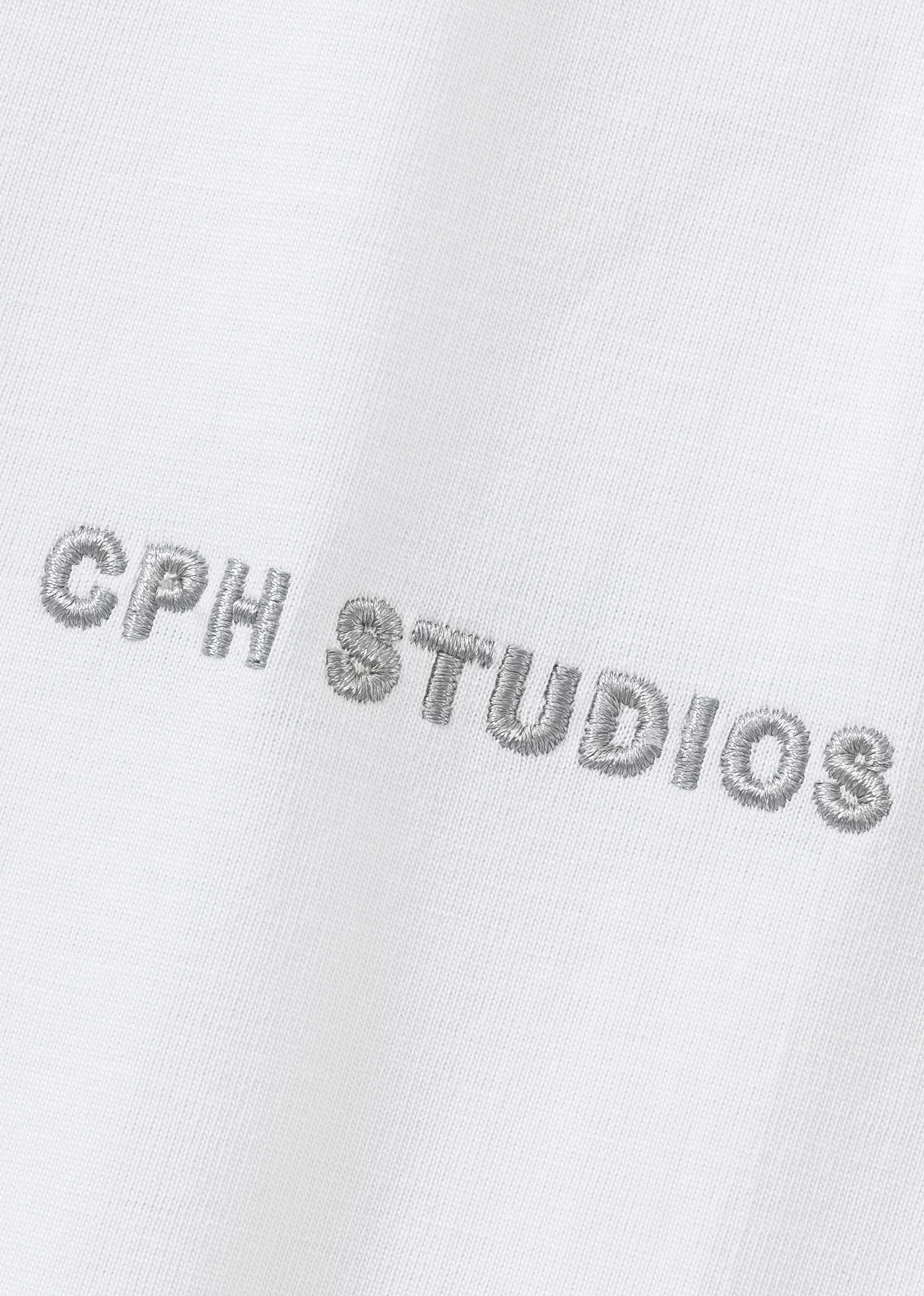 Thumbnail - Copenhagen Studios T-Shirt "mit hochwertiger Logostickerei", Loose-fit, Oversize-Shirt aus heavy Bio-Baumwoll-Qualität