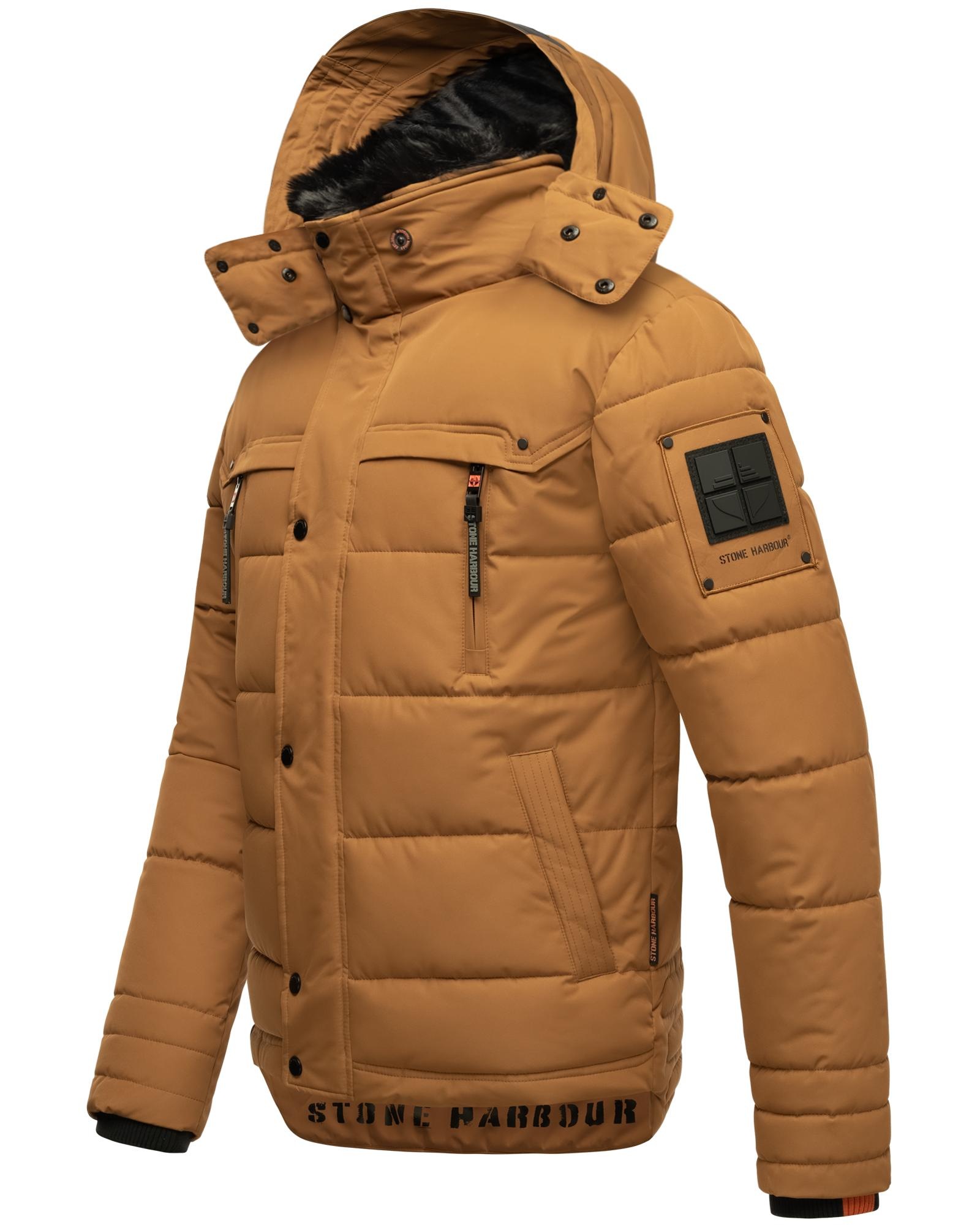 Stone Harbour Steppjacke »Witas«, mit Kapuze, gesteppte Herren Winterjacke mit abnehmbarer Kapuze