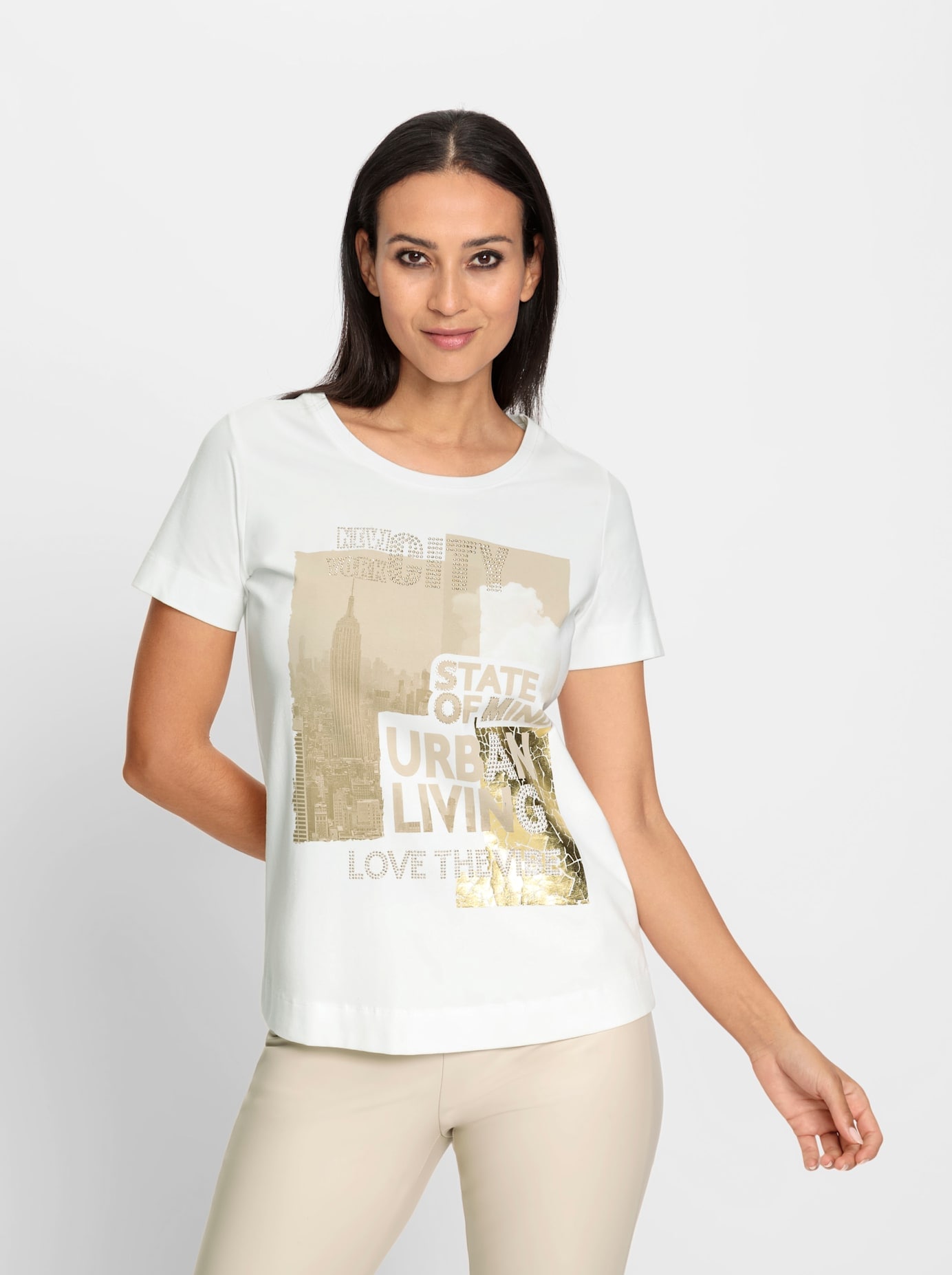 heine T-Shirt »Druck-Shirt«, (1 tlg.)