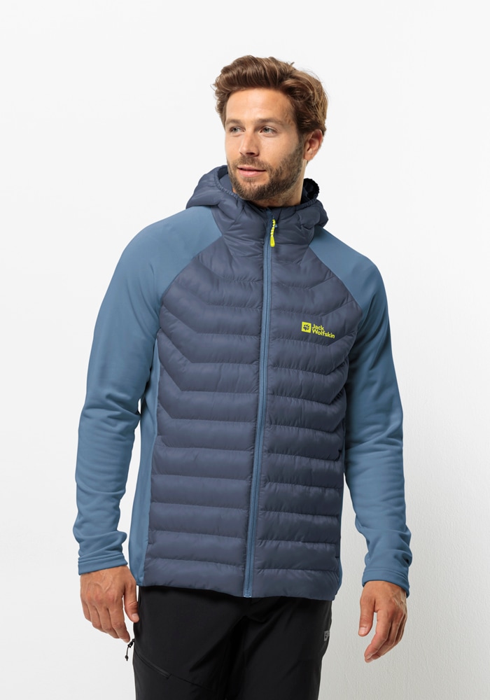 Jack Wolfskin Hybridjacke "ROUTEBURN PRO HYBRID M", mit Kapuze