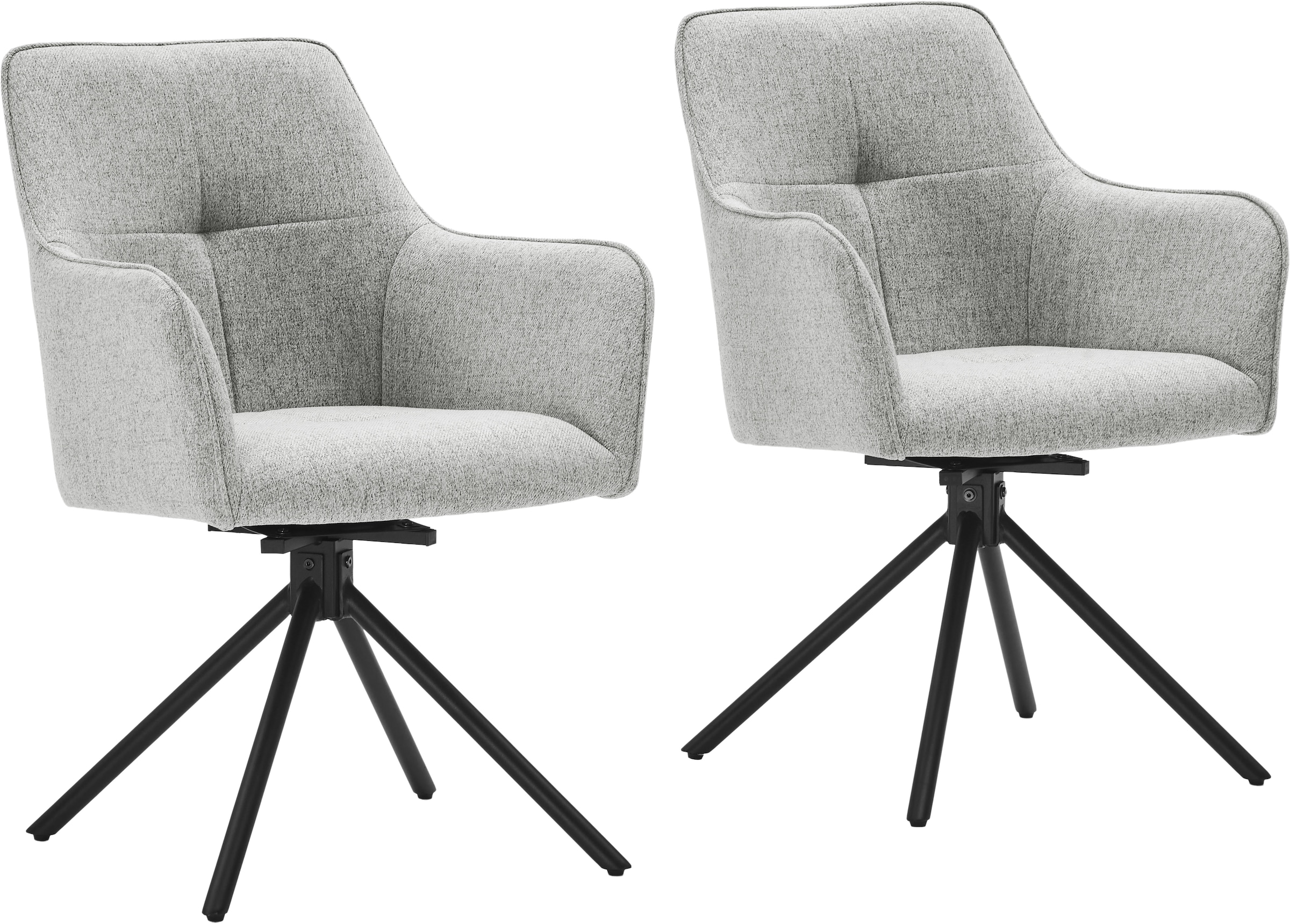 OTTO home Drehstuhl "Haily" (Set) hochwertiger Strukturstoff, robustem Meta günstig online kaufen