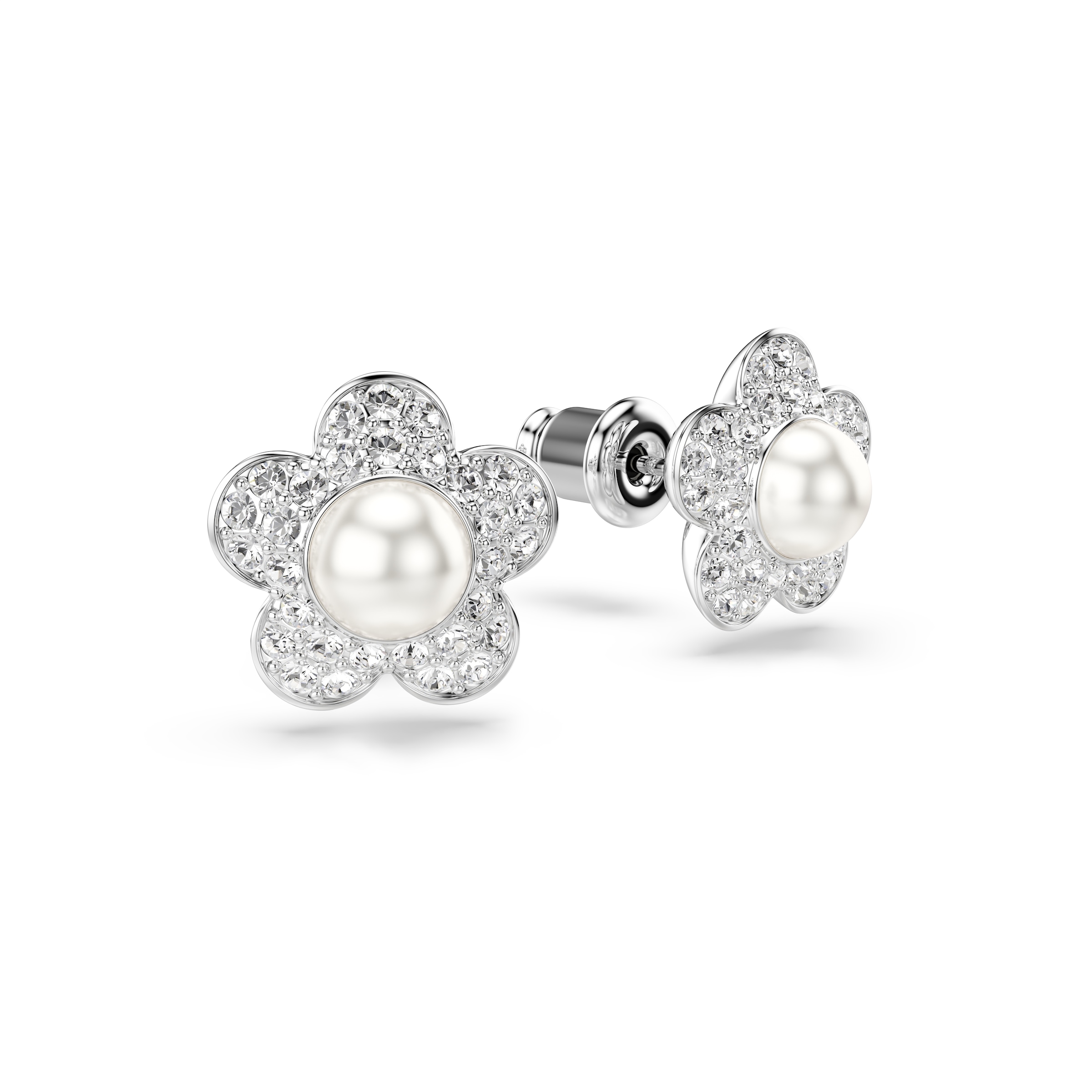 Swarovski Paar Ohrstecker »Schmuck Geschenk 2026 CAPSULE Ohrringe Blume« mit Swarovski® Kristall - mit Swarovski® Perle