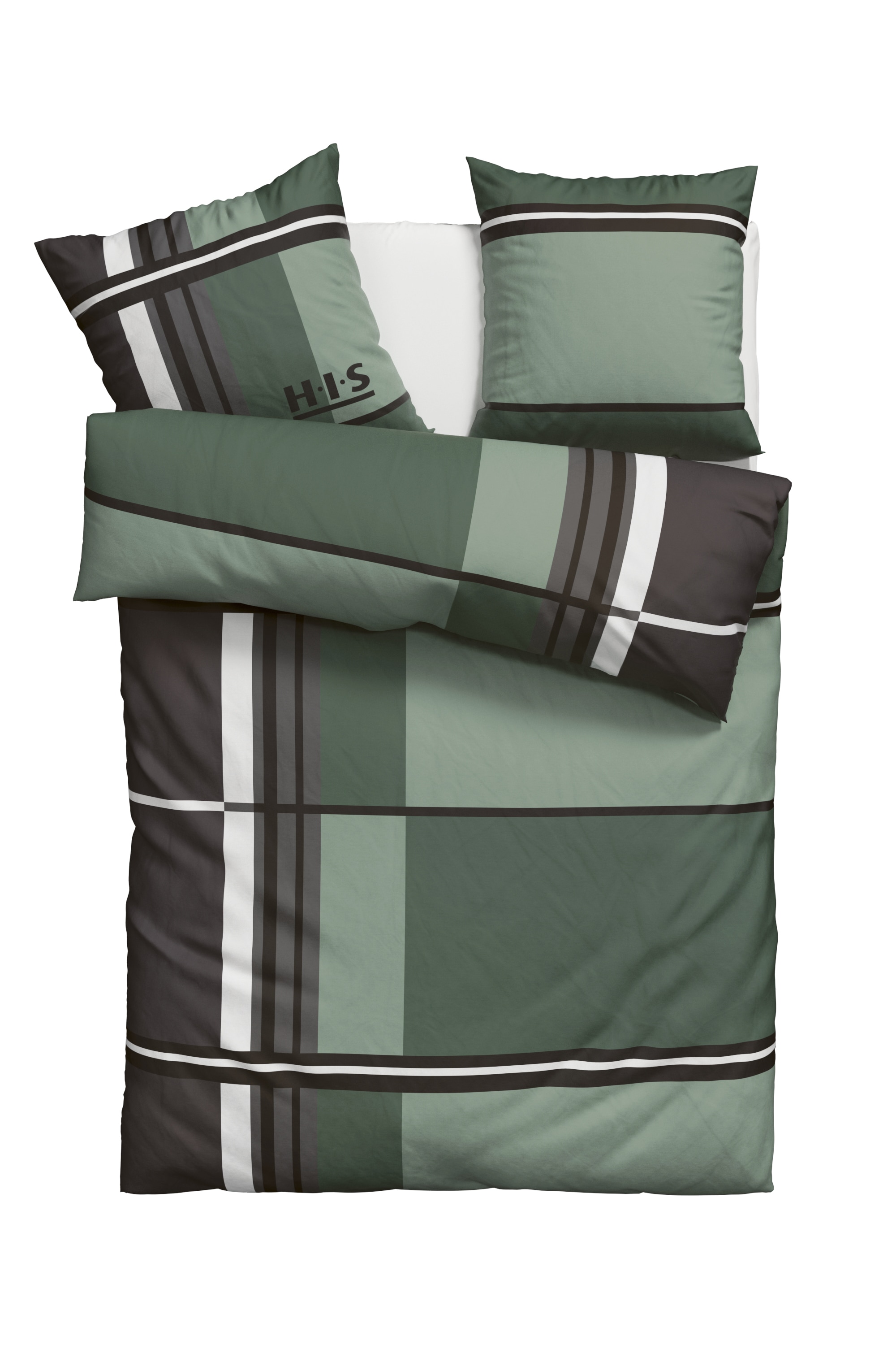 H.I.S Bettwäsche "Cassia" 2 tlg. in sportlichem Karo Design,Bettwäsche aus günstig online kaufen