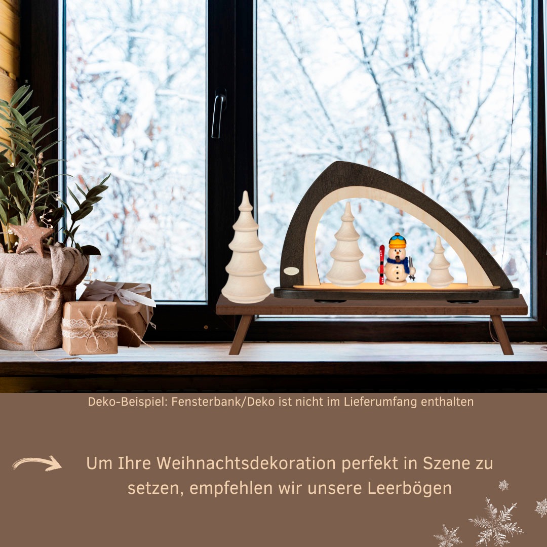 Weigla LED Schwibbogen »Weihnachtsdeko, Made in Germany« 1 Stk. Leerbogen zum Selbstbestücken, asymmetrisch