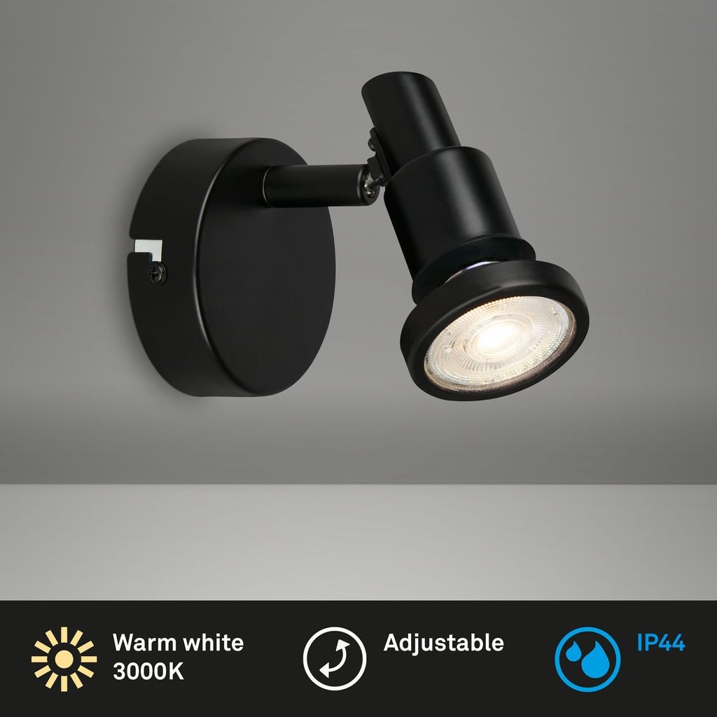 Briloner Leuchten LED Wandstrahler »LED Spot 1-flammig, Metall, schwarz«