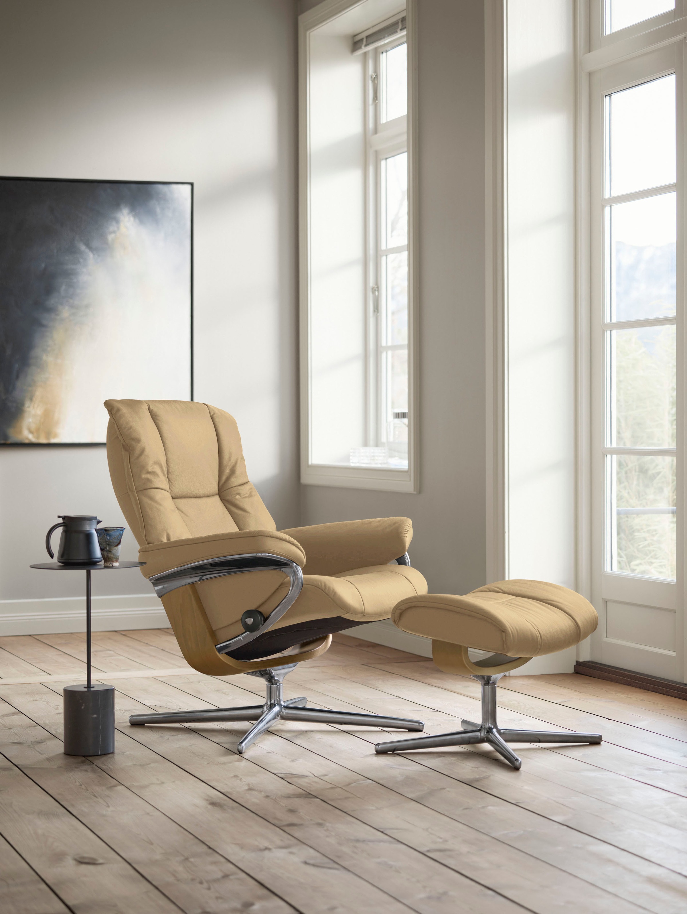 Stressless® Relaxsessel »Mayfair«, mit Cross Base, Größe S, M & L, Holzakzent Eiche