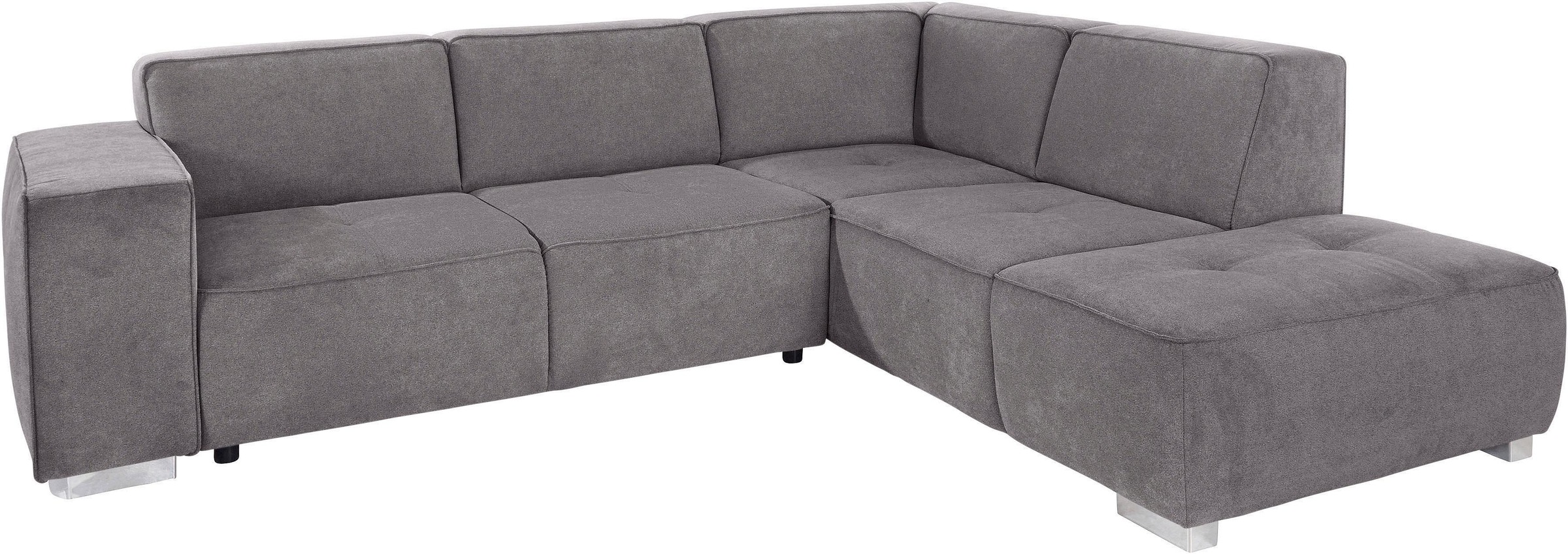 INOSIGN Ecksofa »Sapporo L-Form«, wahlweise Bettfunktion oder Sitztiefenverstellung, Federkern