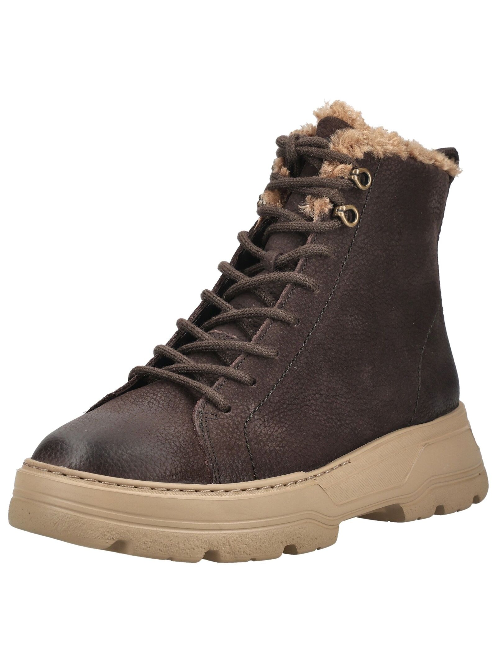 Paul Green Schnürstiefelette "Paul Green Stiefelette Nubukleder"