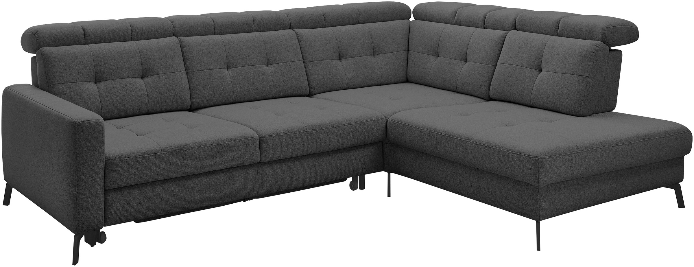 Thumbnail - Musterring Ecksofa "MR 4615" mit Kopf- und Rückenverstellung, Metallfuß schwarz, Maße 272 x 214 cm