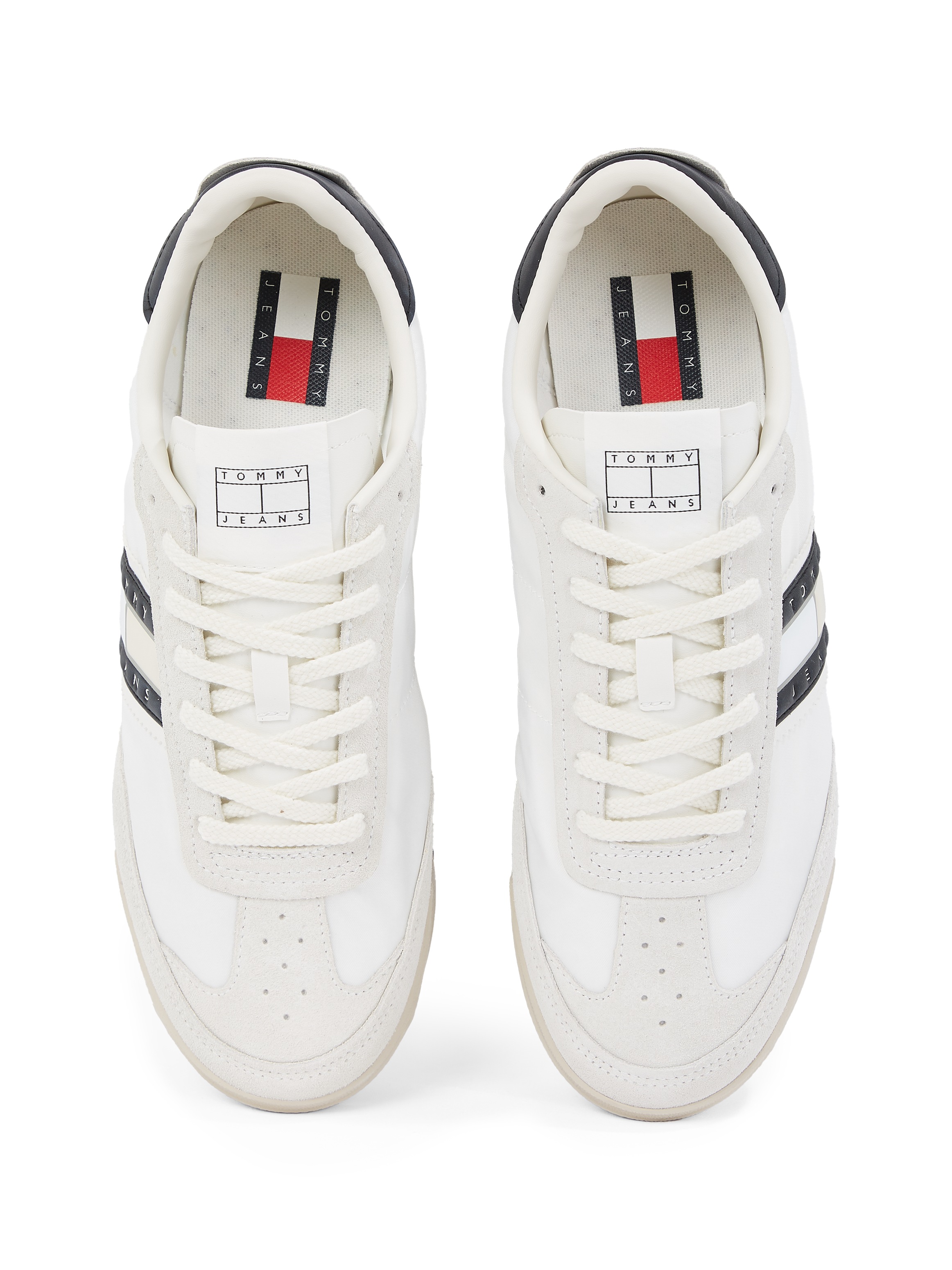 Tommy Jeans Sneaker »TJM RETRO RUNNER CLEATED«, Freizeitschuh, Halbschuh, Schnürer mit Kontrastbesatz