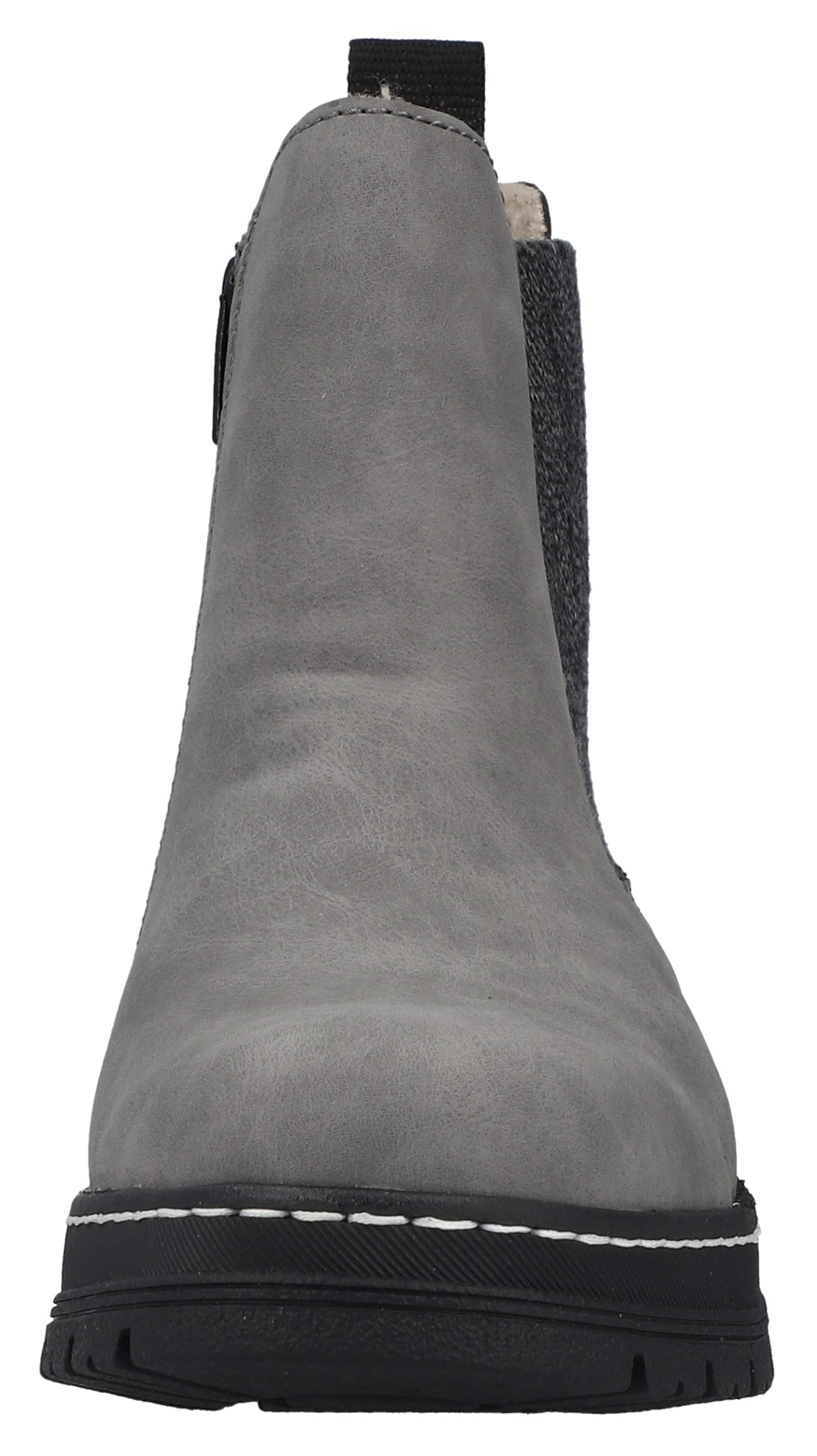 Rieker Chelseaboots, Winterstiefelette, Winterboots, Blockabsatz, mit Stretcheinsatz