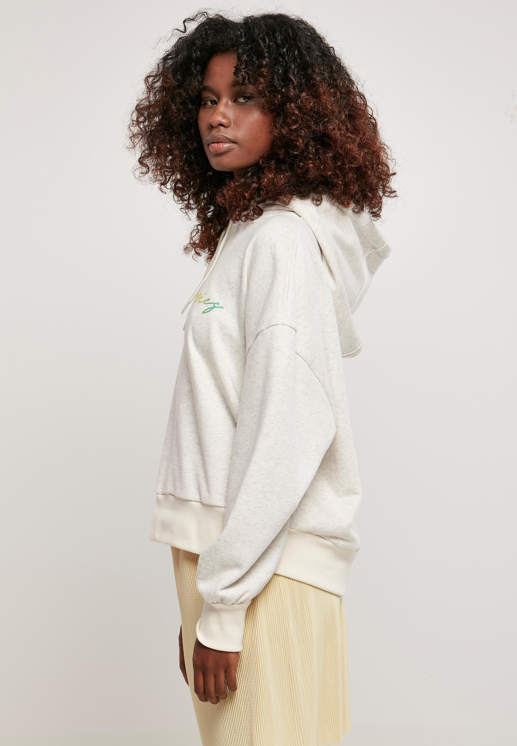 URBAN CLASSICS Kapuzenpullover »Urban Classics Damen Ladies Oversized Rainbow Hoody«, (1 tlg.)