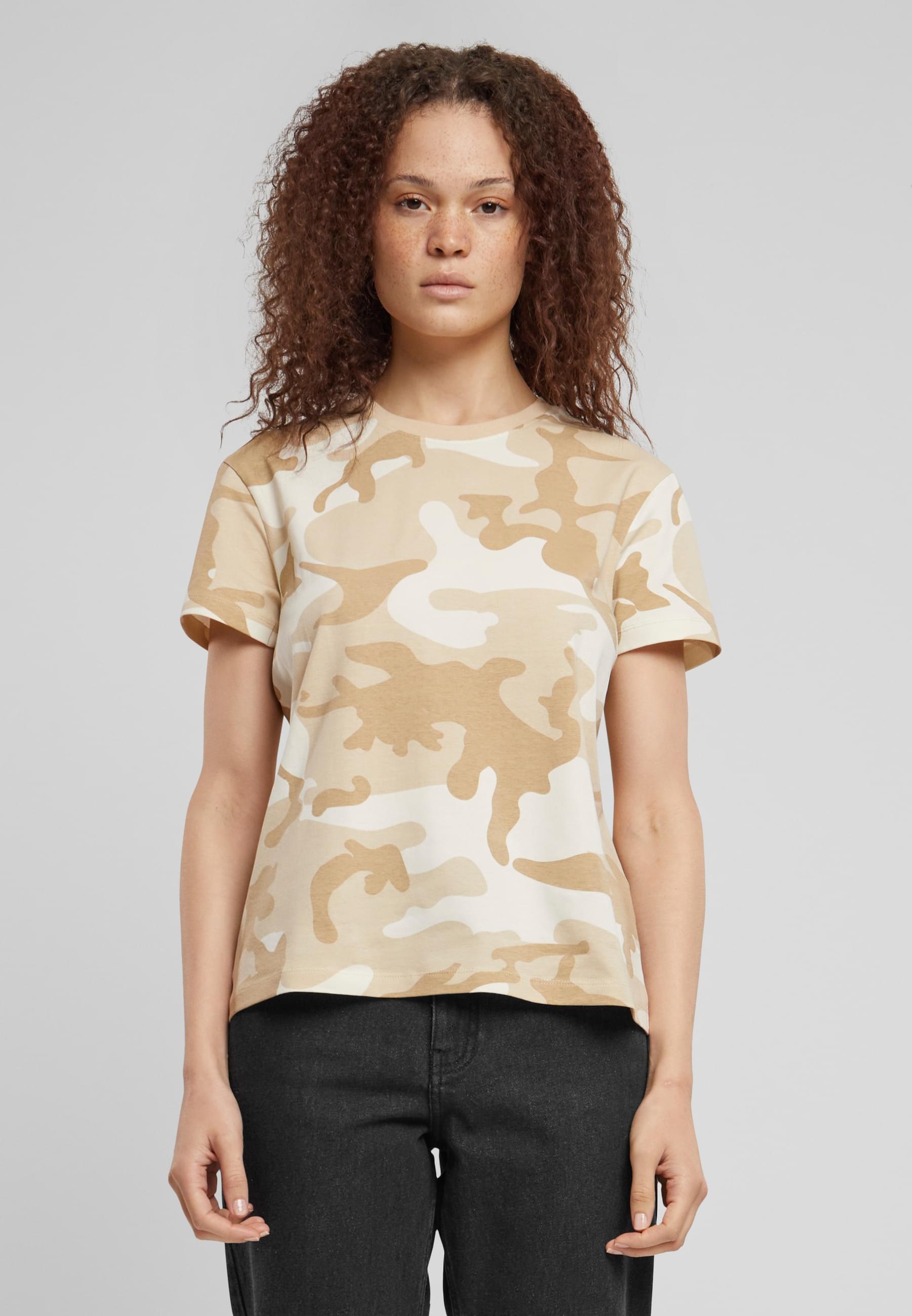 URBAN CLASSICS T-Shirt »Urban Classics Ladies Camo Regular Tee«, (1 tlg.)