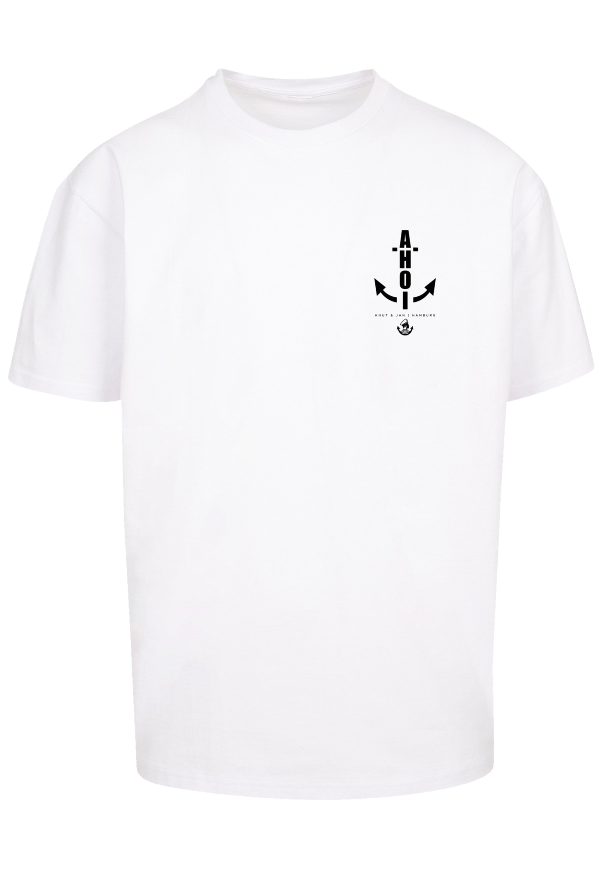 F4NT4STIC T-Shirt »Ahoi Anker Knut & Jan Hamburg«, Print