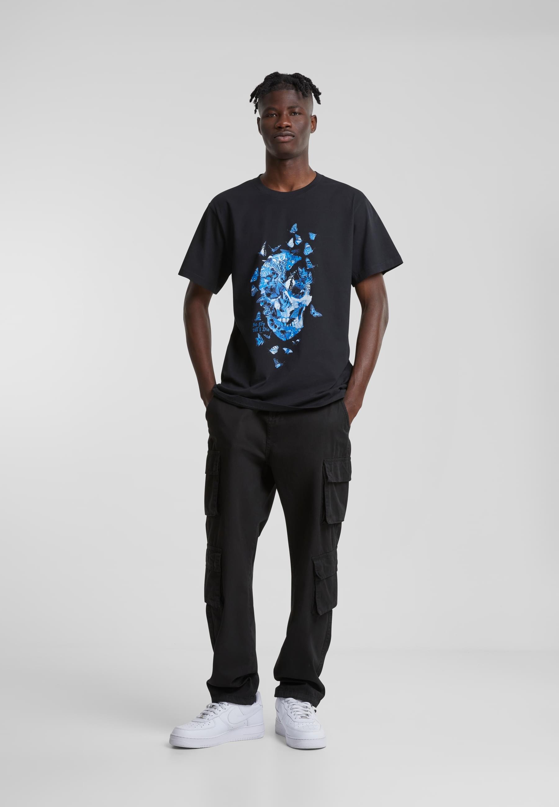 MisterTee T-Shirt »MisterTee Herren Butterfly Skull Tee«, (1 tlg.)