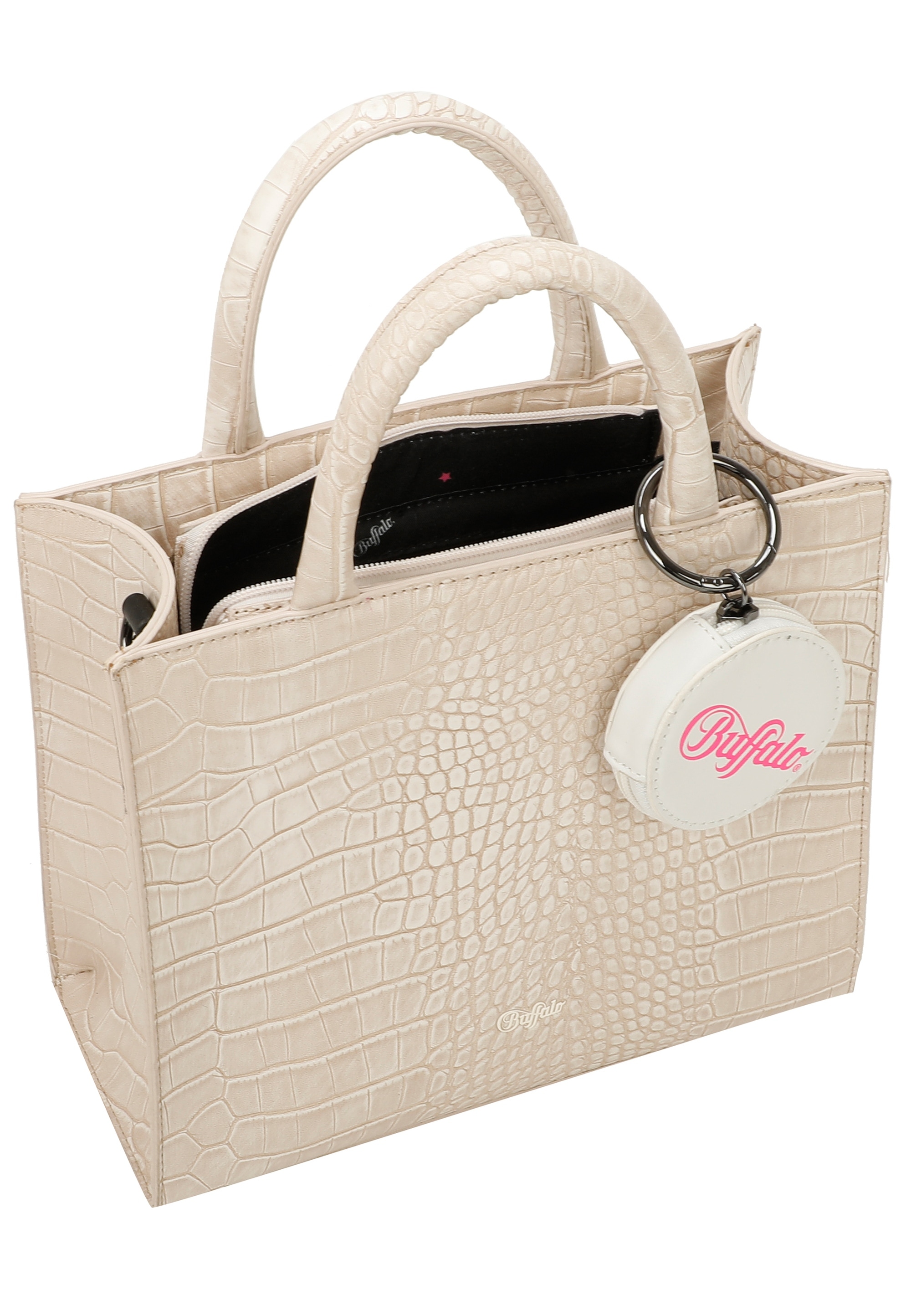 Buffalo Henkeltasche »Big Boxy«, mit abnehmbarem Taschenanhänger