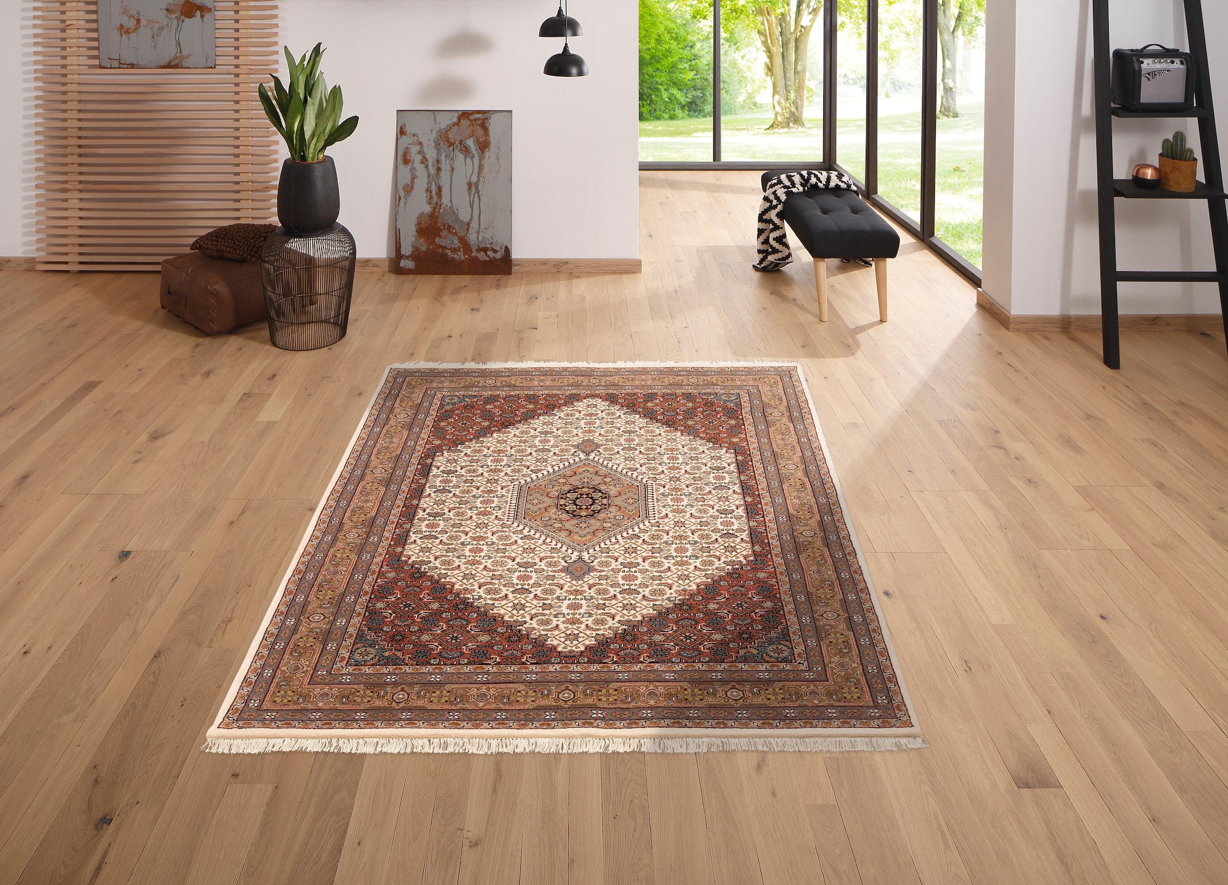 OTTO home Orientteppich "Fares" rechteckig 12 mm Höhe handgeknüpft, reine W günstig online kaufen