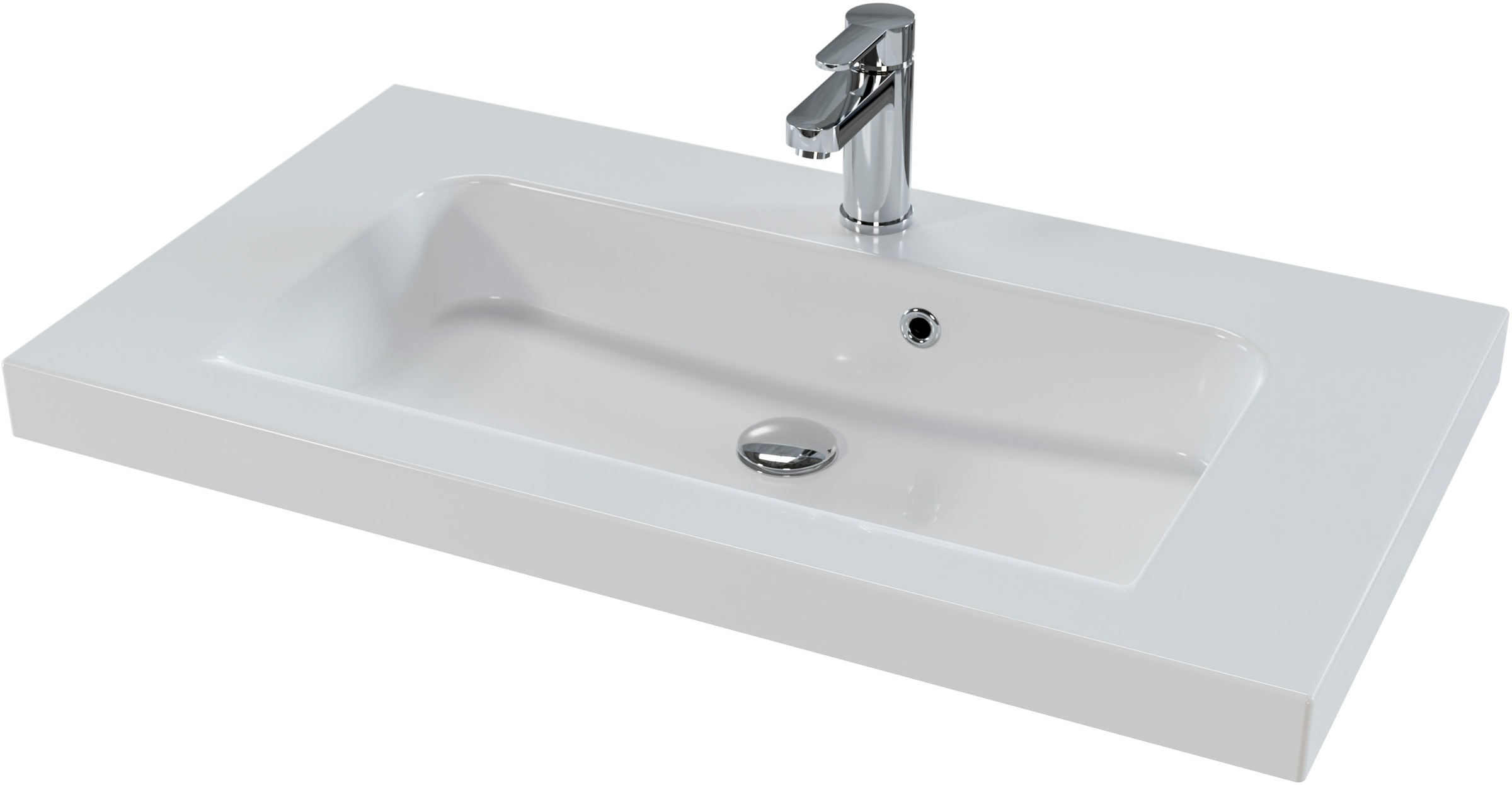 Saphir Waschtisch »Serie Balto Mineralmarmor-Waschtisch mit Unterschrank, 92 cm breit«, Waschplatz mit 2 Schubladen, Badschrank in verschiedenen Ausführungen