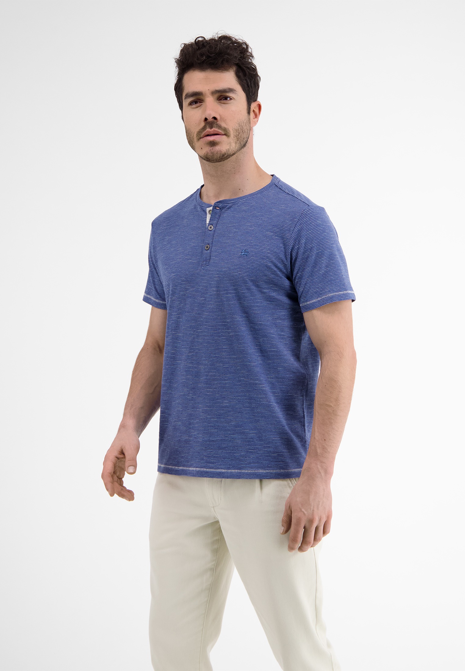 LERROS Henleyshirt »LERROS Serafino mit Finelinerstreifen« kaufen