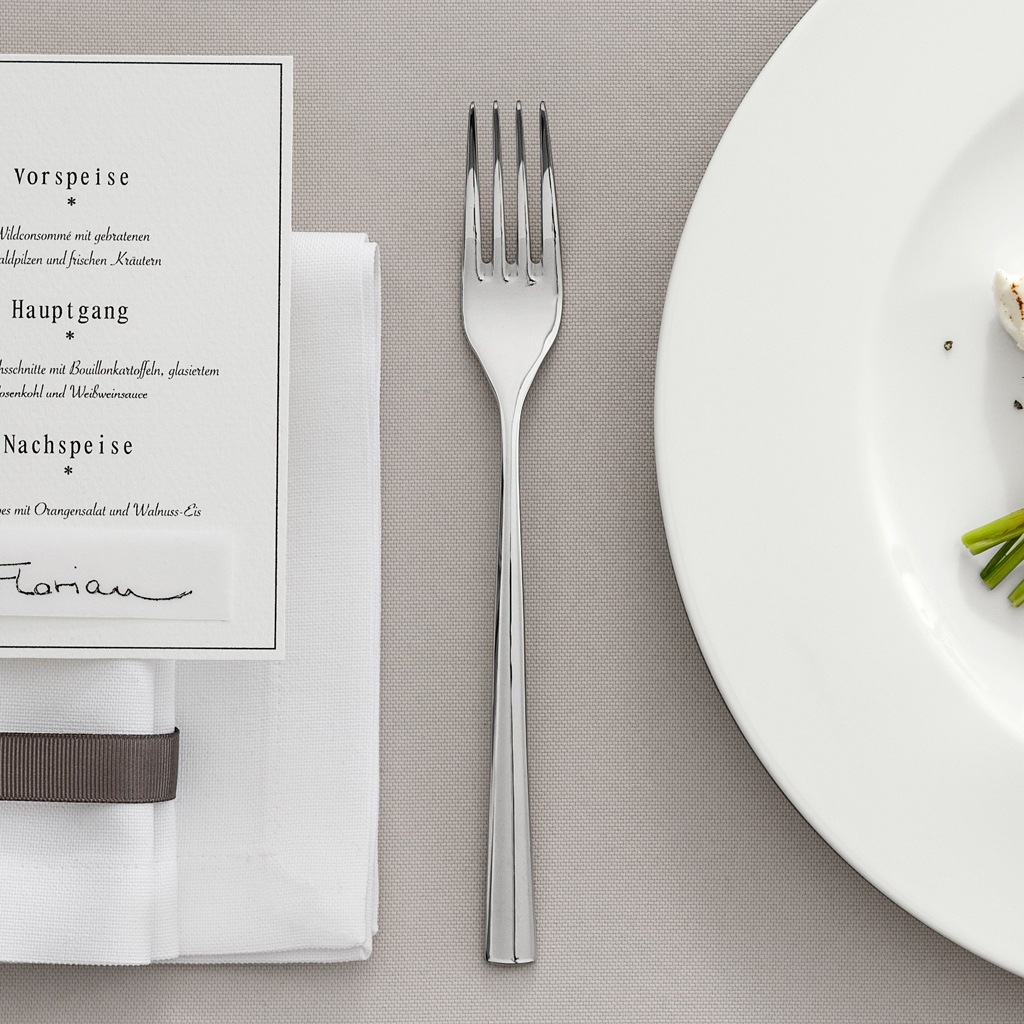 Villeroy & Boch Tafelgabel »Tafelgabel Piemont 206 mm 6er Set silber« Spülmaschinenfest