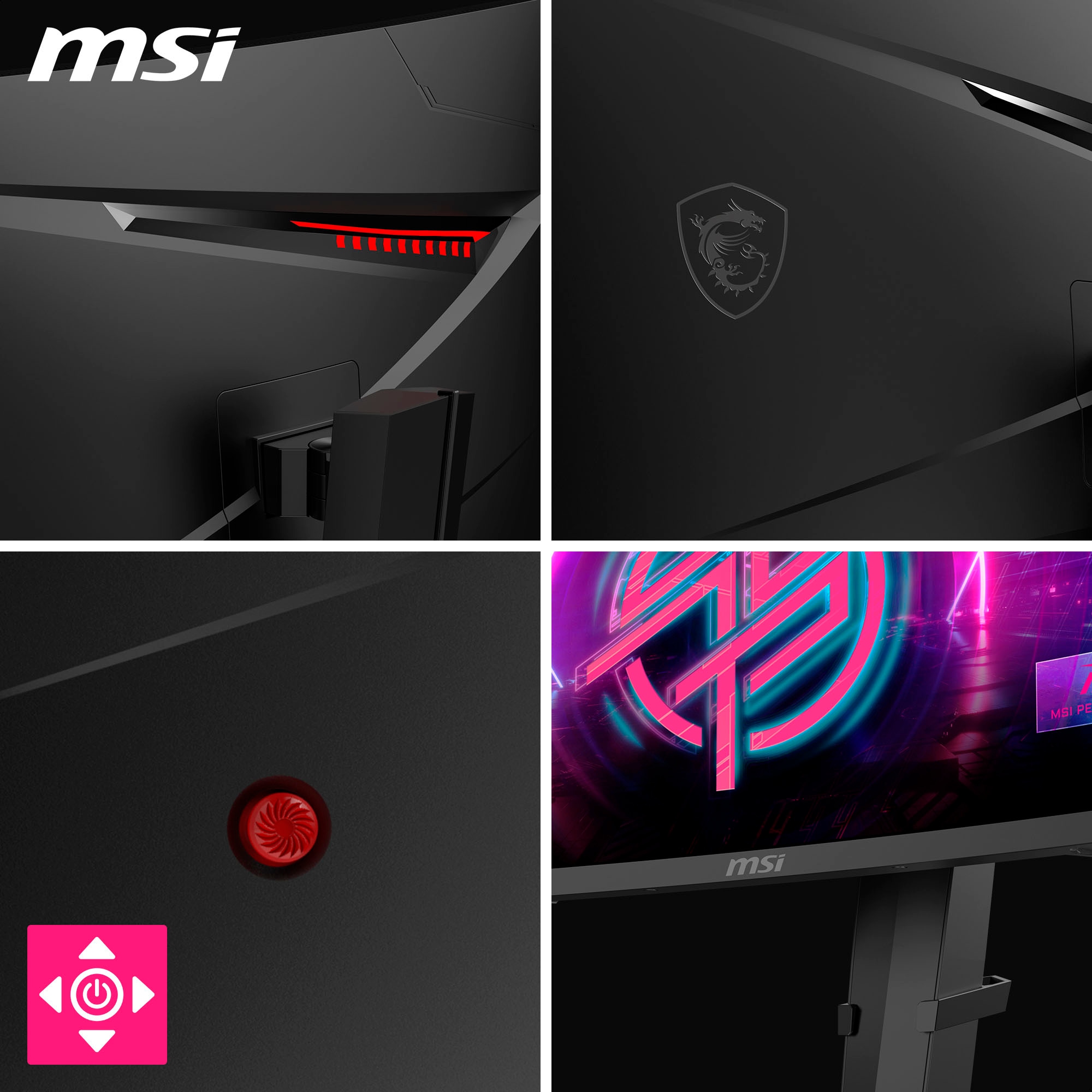 MSI Curved-Gaming-Monitor »MPG 275CQRXF«, 69 cm/27 Zoll, 2560 x 1440 px, WQHD, 0,5 ms Reaktionszeit, 240 Hz