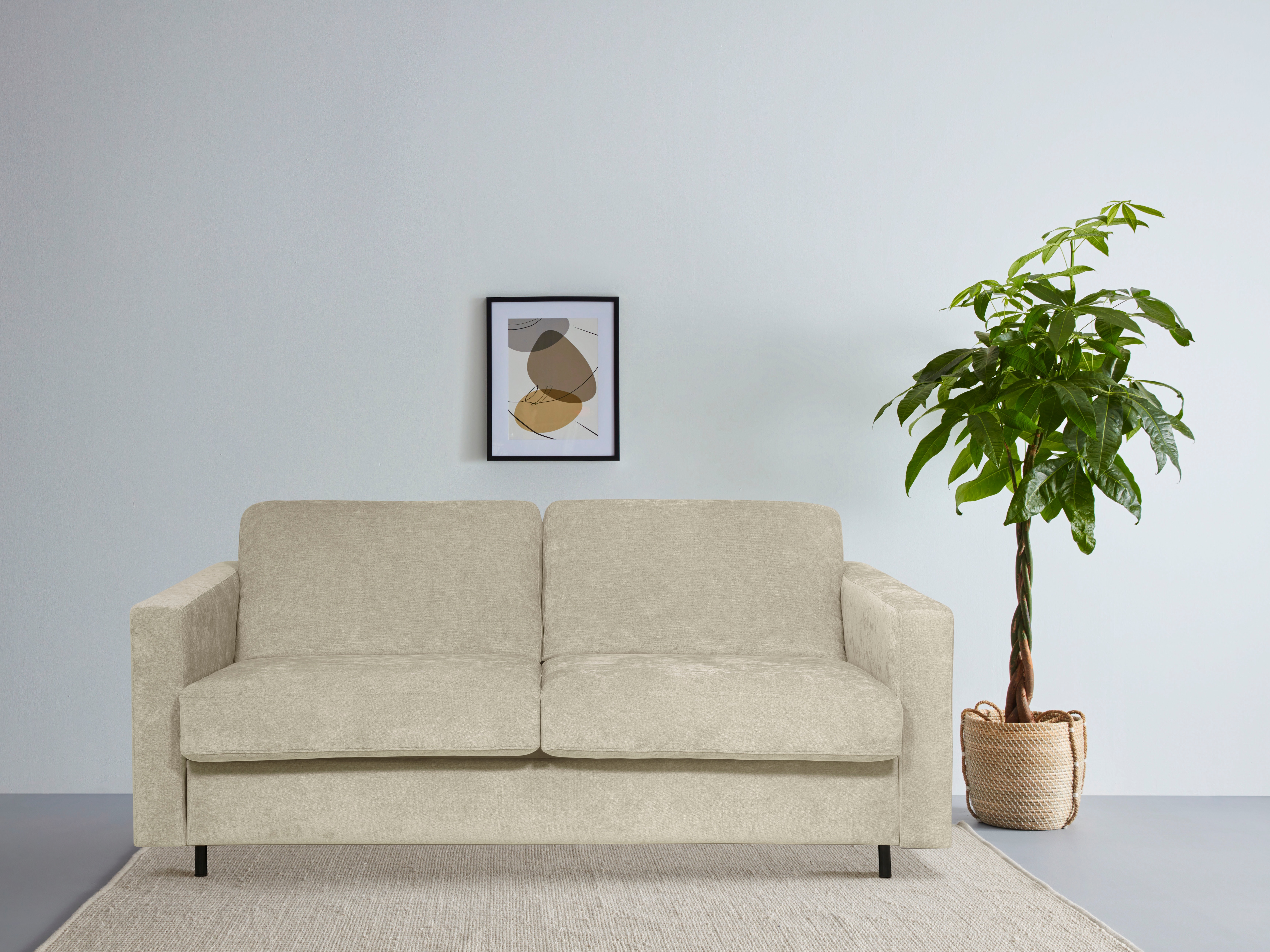 OTTO home Schlafsofa "Virming" Dauerschlaf-Funktion mit Unterfederung und Matratze