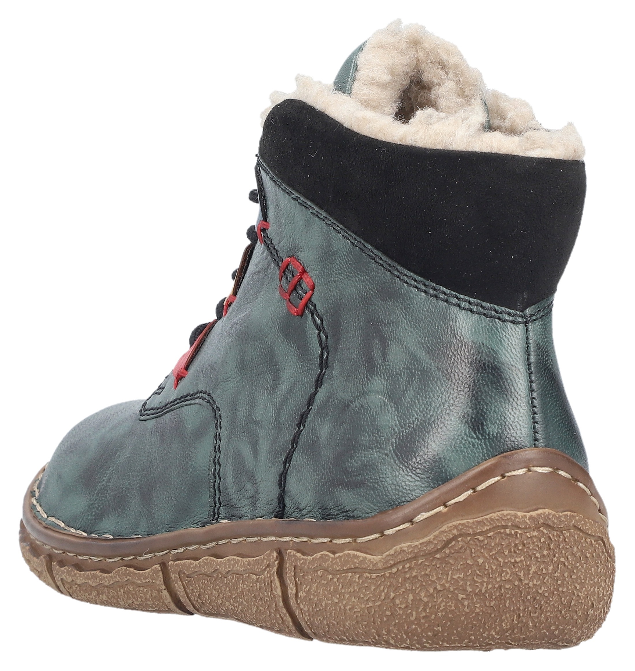 Rieker Winterboots, Schnürboots, Stiefelette mit gepolstertem Schaftrand