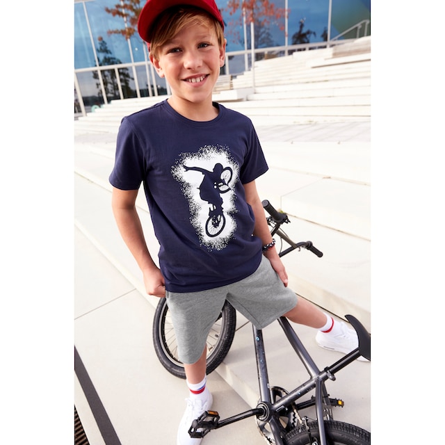 KIDSWORLD T-Shirt & Sweatbermudas, BIKER BAUR (Set, für | 2 tlg.), ▷