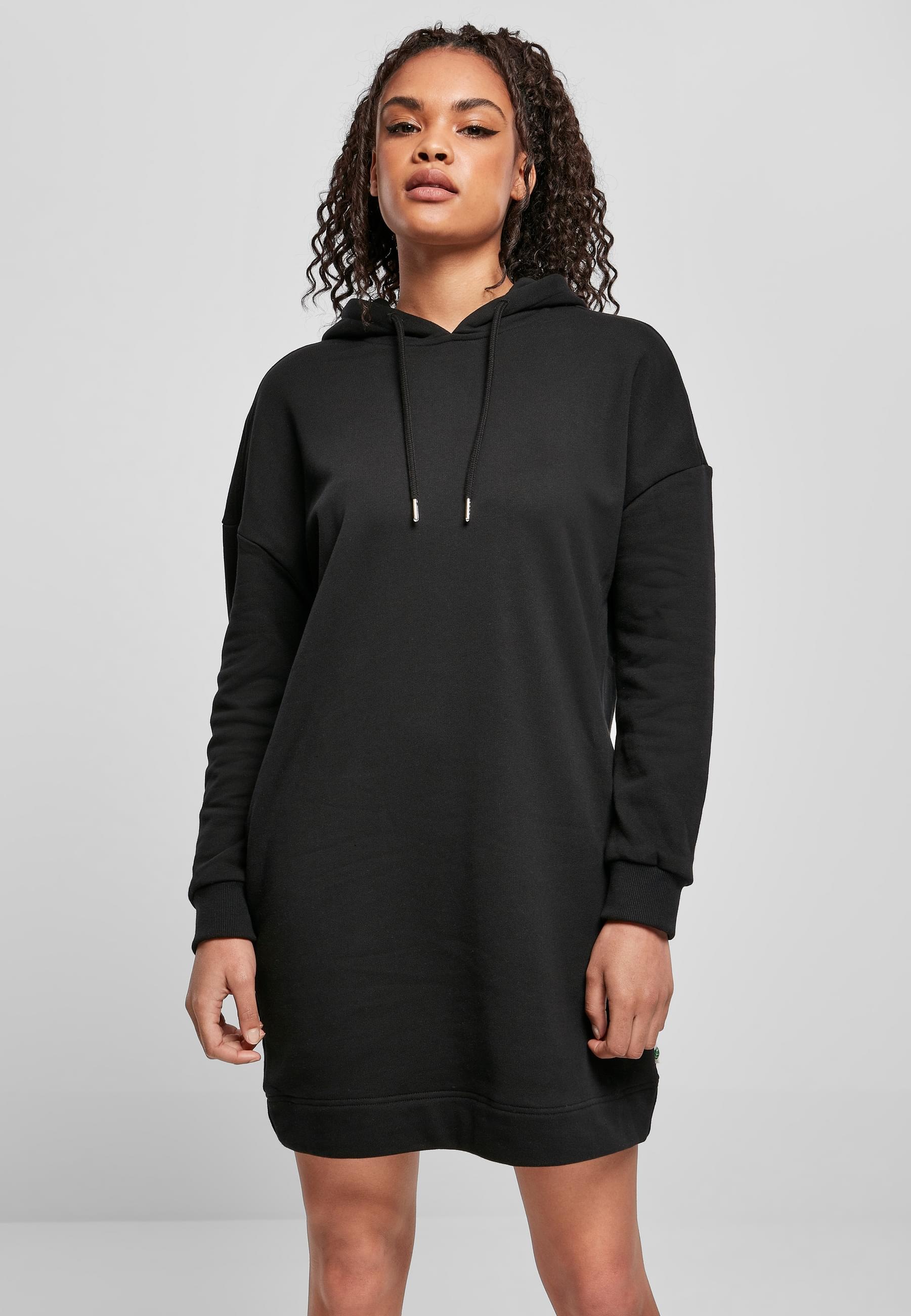 URBAN CLASSICS Shirtkleid »Urban Classics Damen Ladies Organic Oversized Terry Hoody Dress«, (1 tlg.)