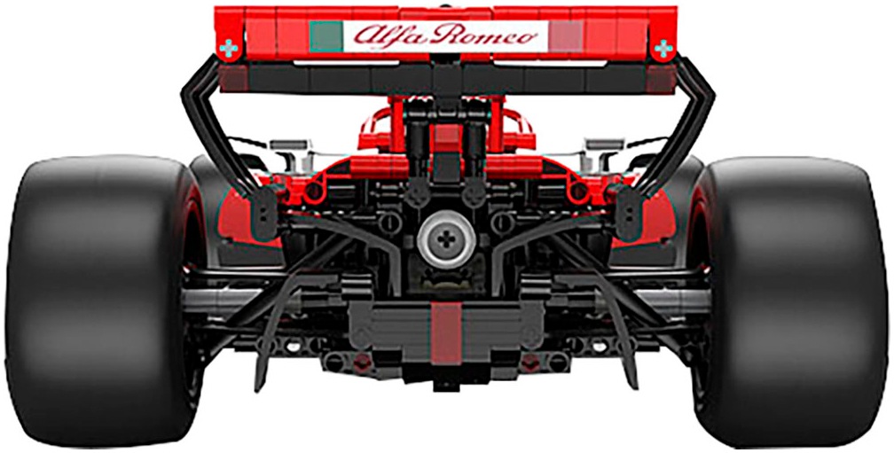 Jamara Modellauto »Bricks Bausätze, Alfa Romeo F1 C42, 1:8, rot«, besteht aus 2306 Teilen