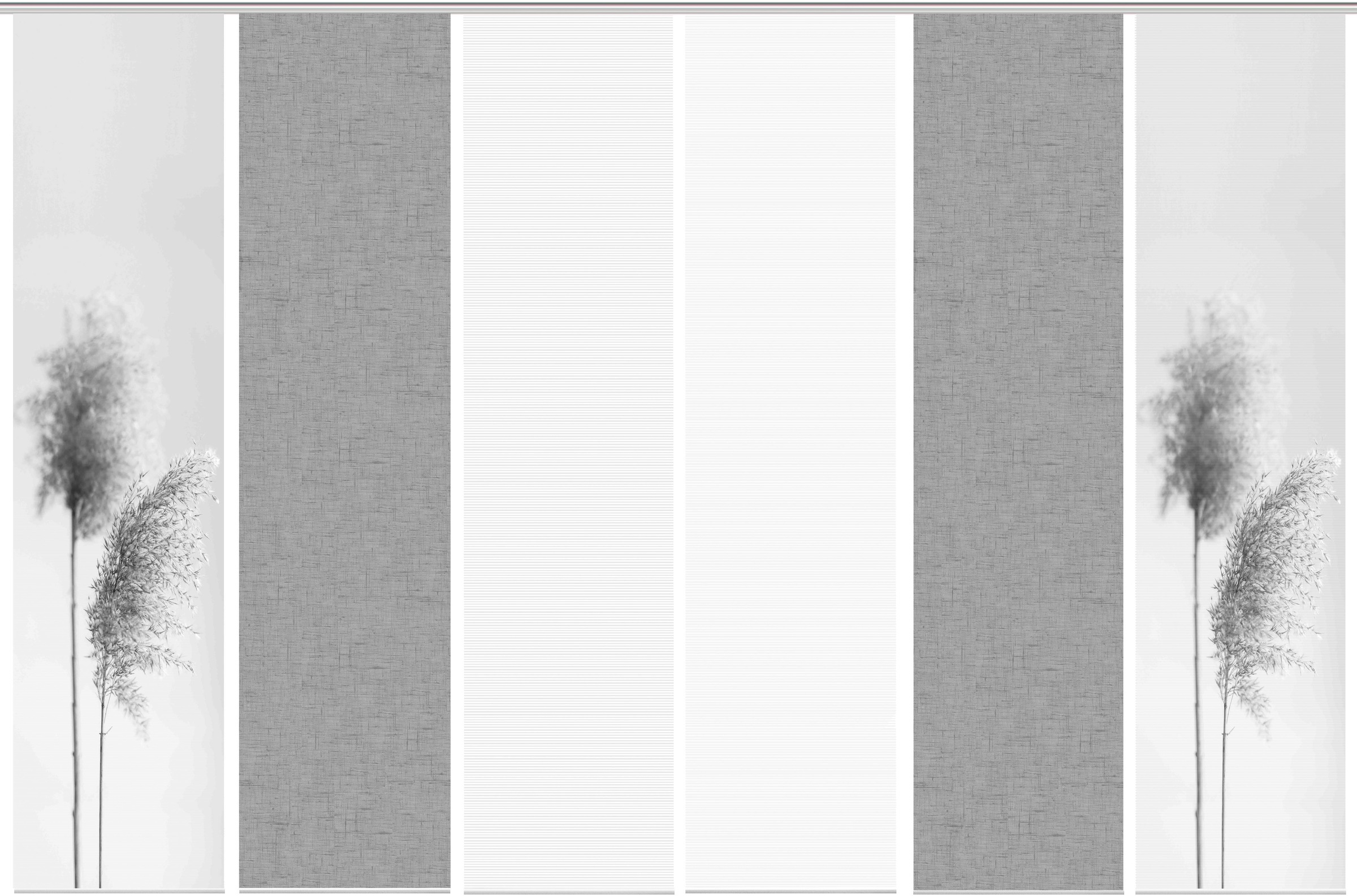 Vision S Schiebegardine »IRLOS 6er SET« Paneelwagen 6 Stk. tlg. Schiebevorhang Digidruck 6er Set IRLOS