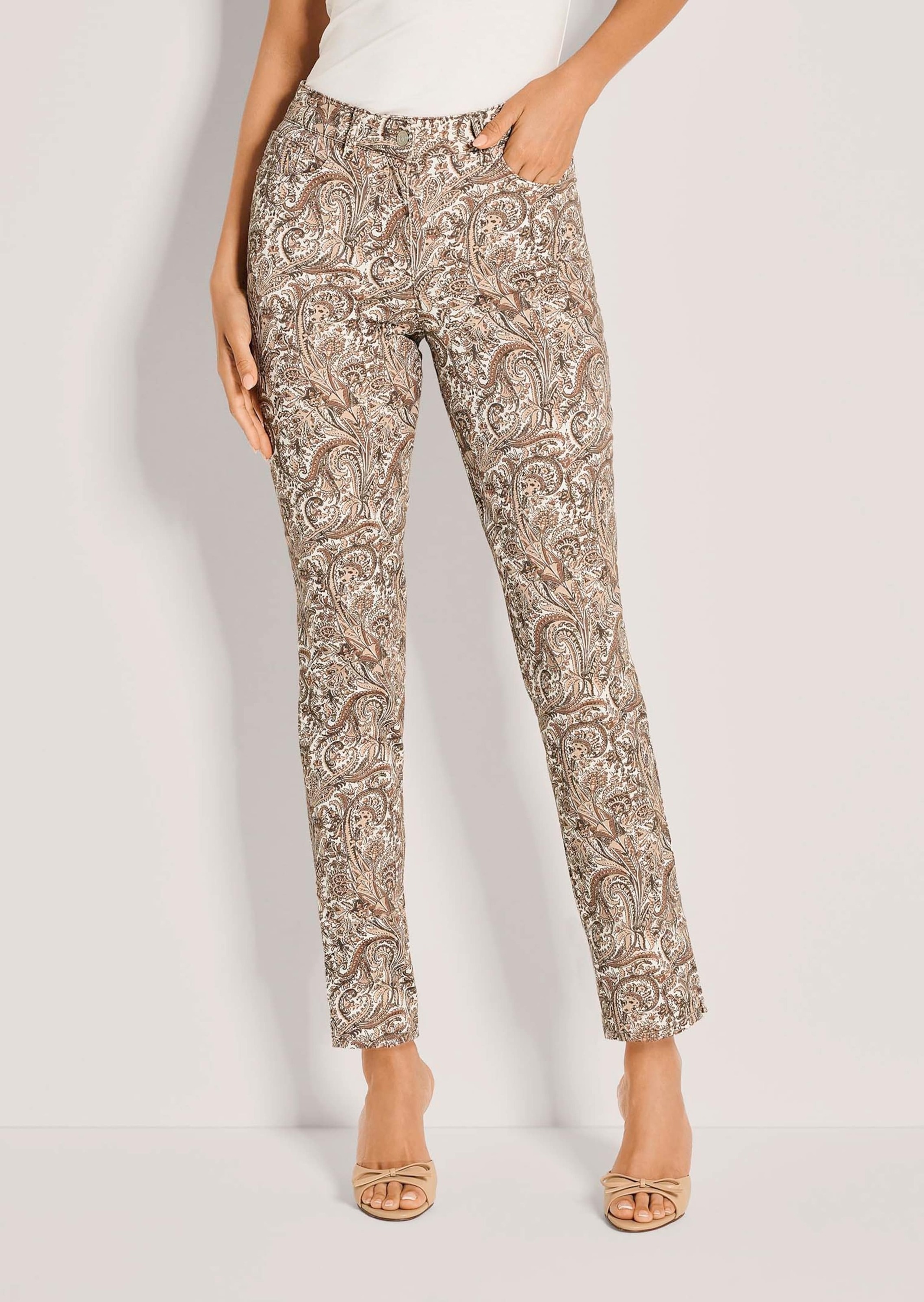 Thumbnail - MADELEINE Chinos "Druckhose Jerseyhose mit Paisley-Muster"