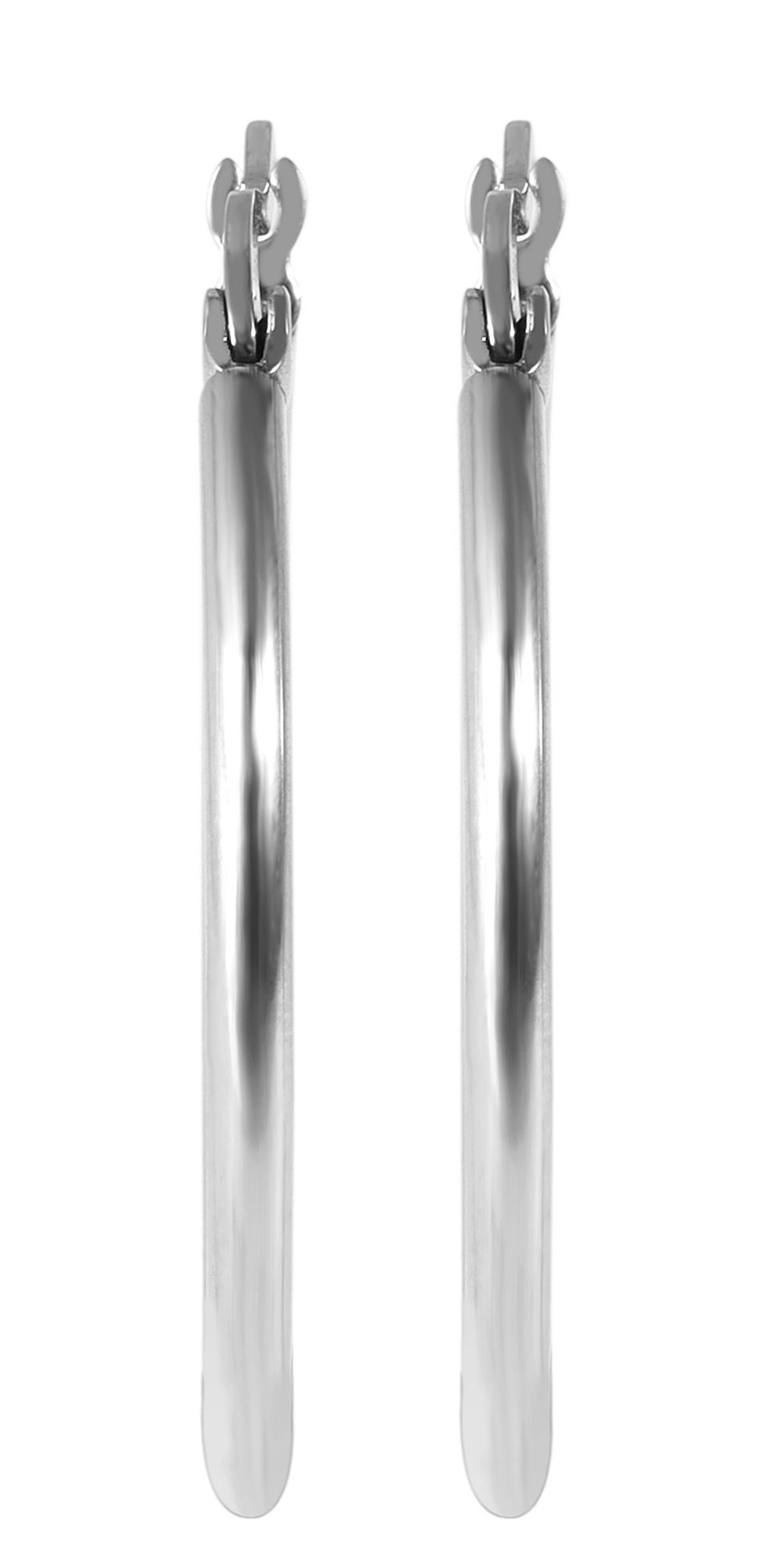 Adelia's Hoop Earrings Silver 25mm 2