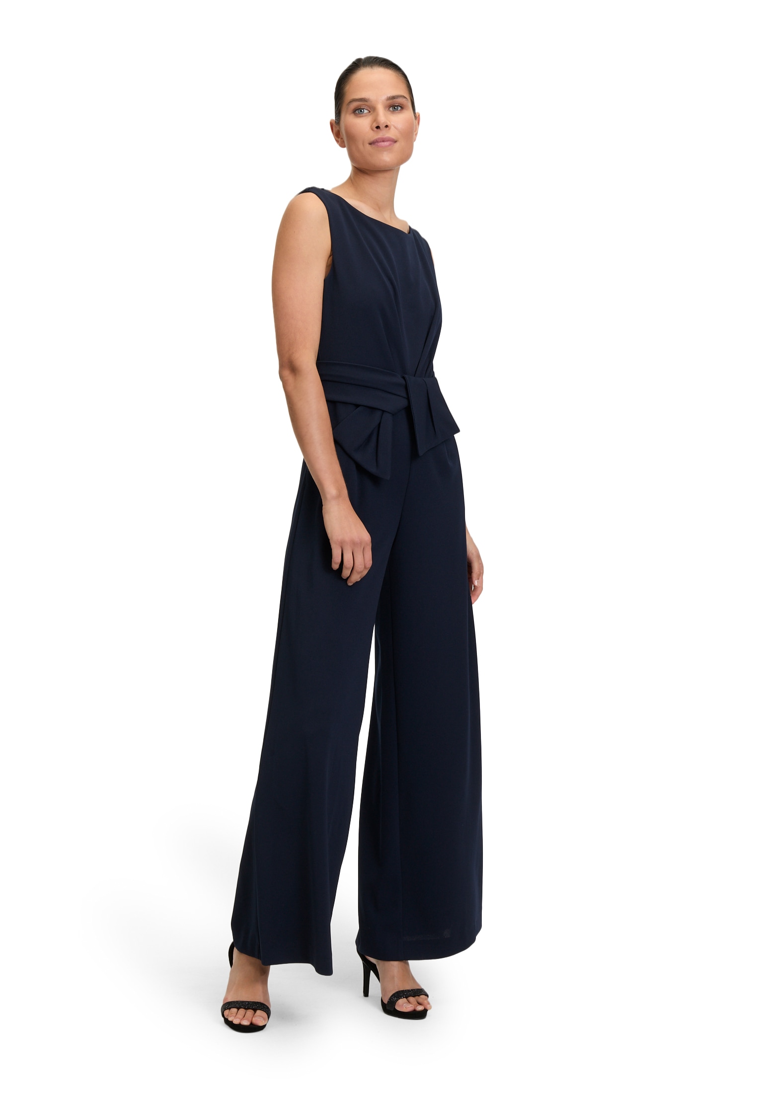 Vera Mont Overall "Vera Mont Jumpsuit mit weitem Bein", (1 tlg.), Bunddetail