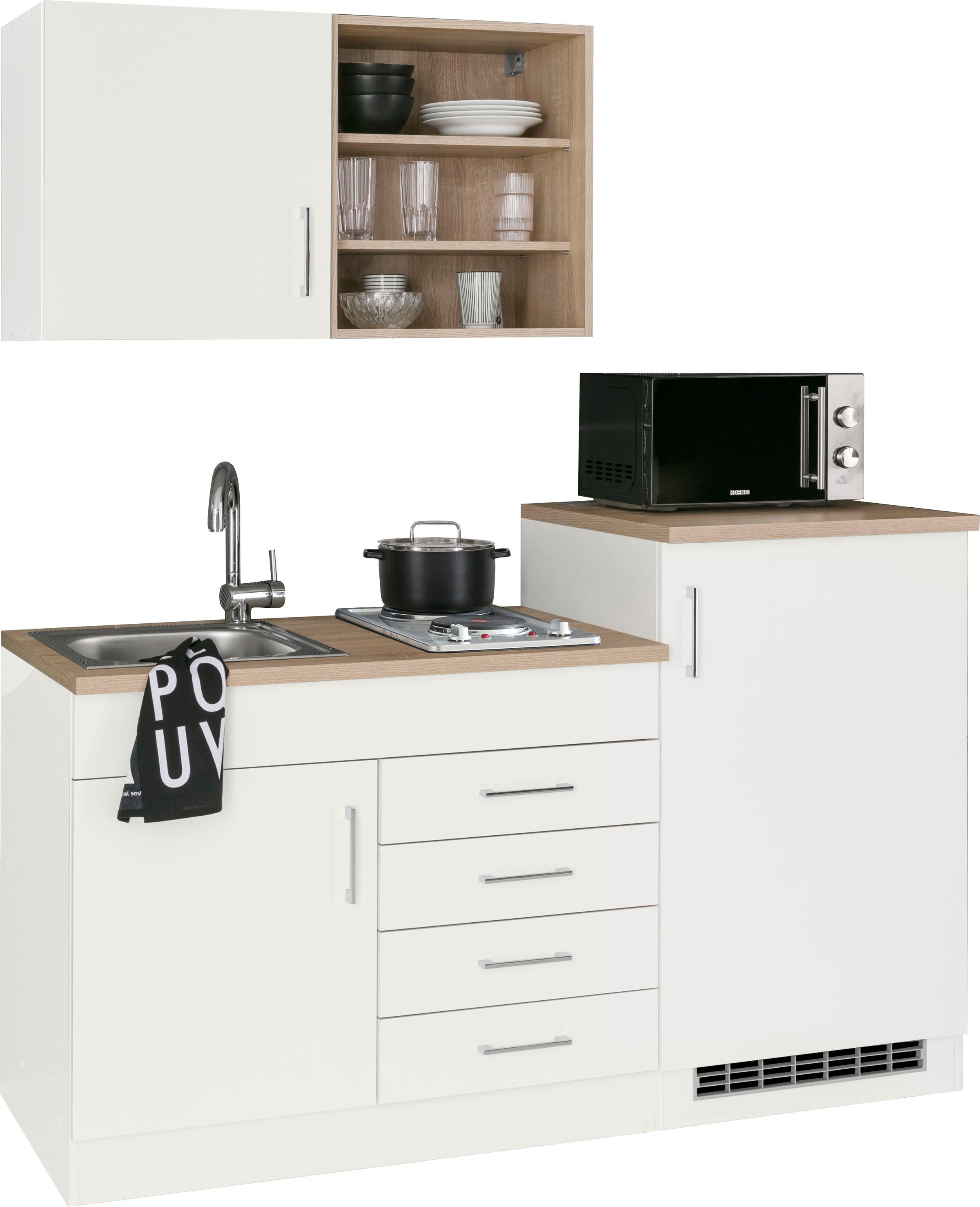 HELD MÖBEL Pantryküche "Mali", Breite 160 cm, mit E-Geräten günstig online kaufen