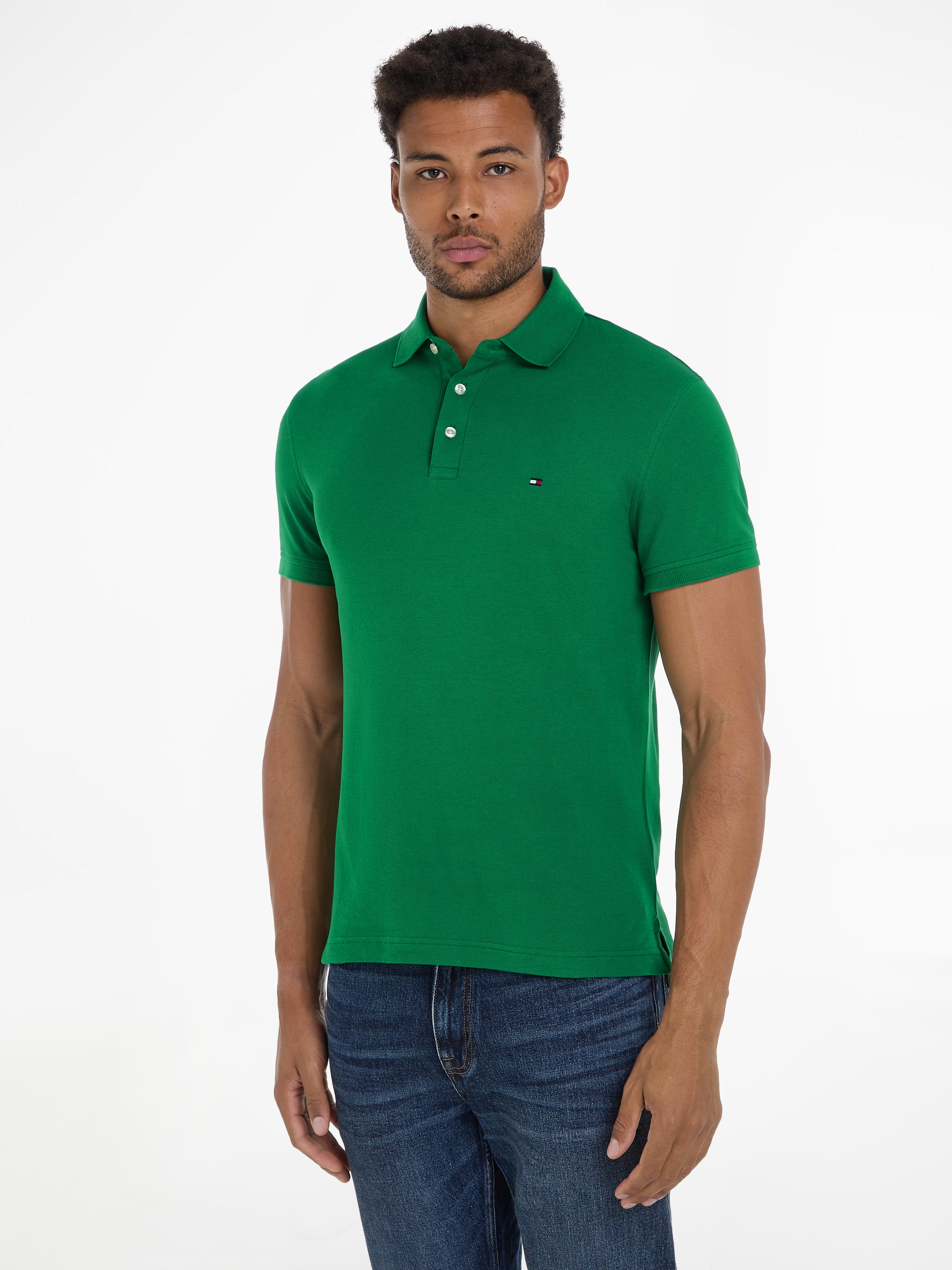 Tommy Hilfiger Poloshirt »1985 SLIM POLO«, aus leicht strukturiertem Piqué-Material