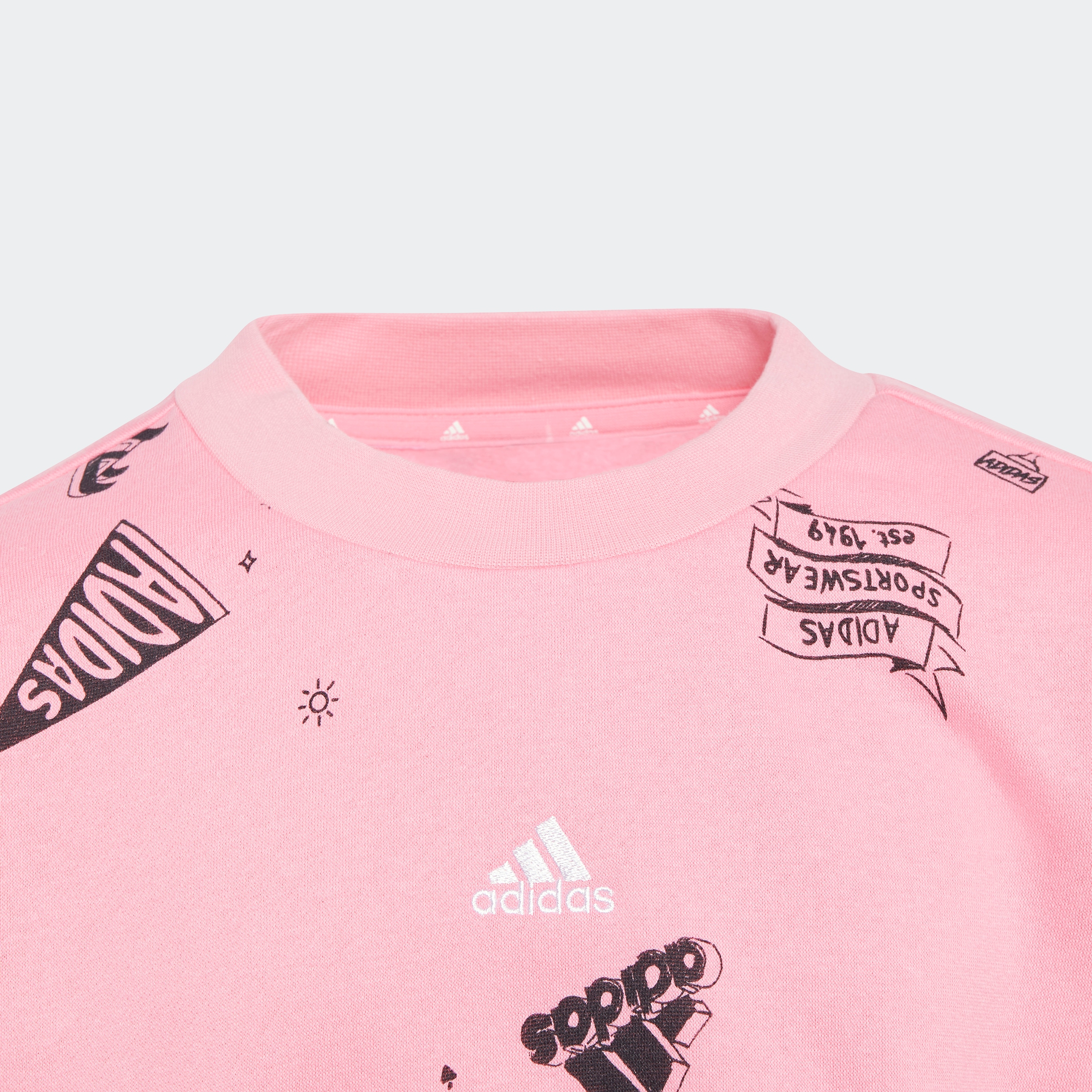 adidas Sportswear Sweatshirt »BRAND LOVE ALLOVER PRINT KIDS« kaufen | BAUR