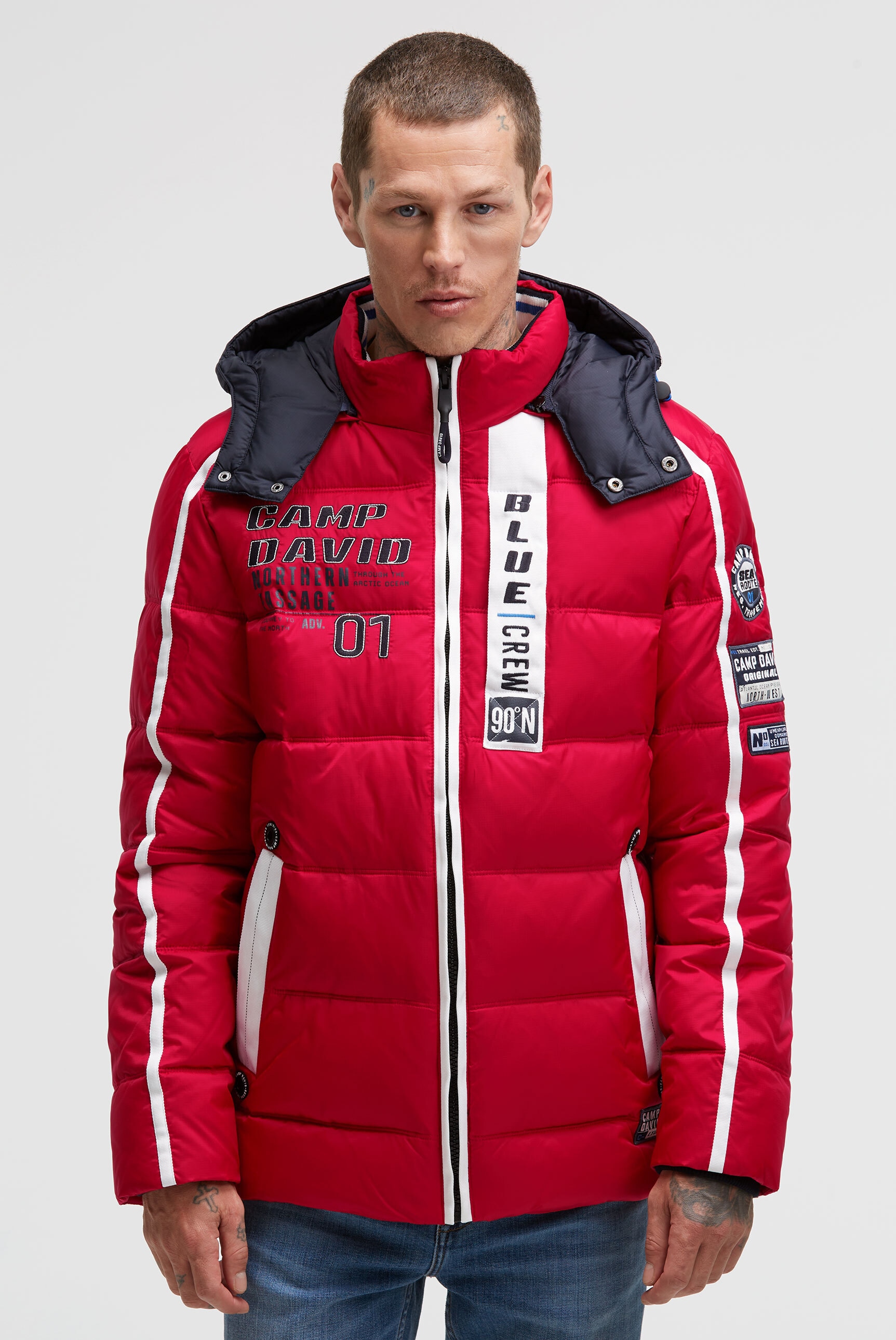 CAMP DAVID Winterjacke mit Kapuze mit abtrennbarer Kapuze günstig online kaufen
