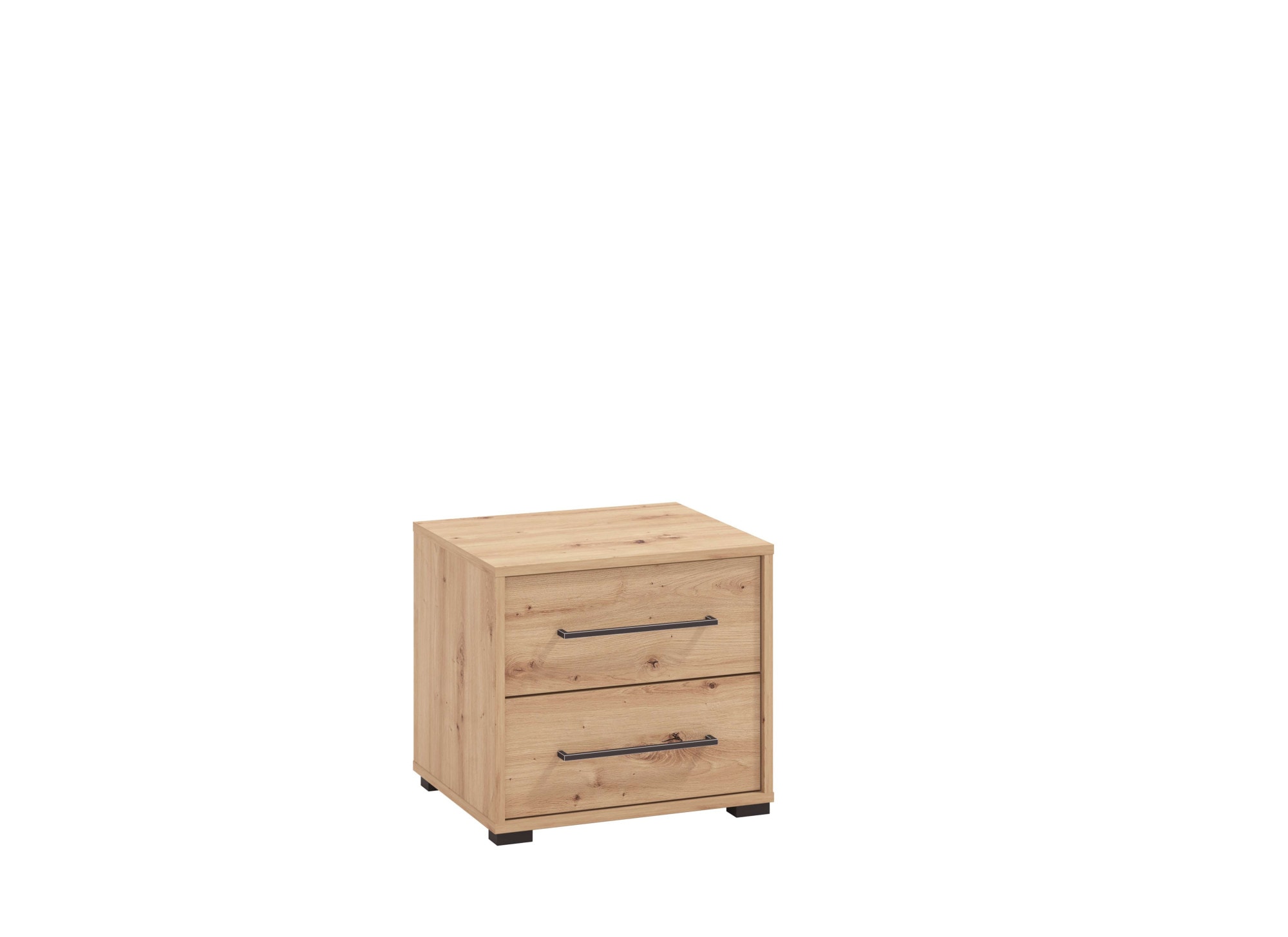 INOSIGN Nachtkommode »Ascalon Nachttisch, Nachtschrank, 48x40x44cm, 2 Schubladen«, in weiß oder eichefarben, FSC-zertifizierter Holzwerkstoff