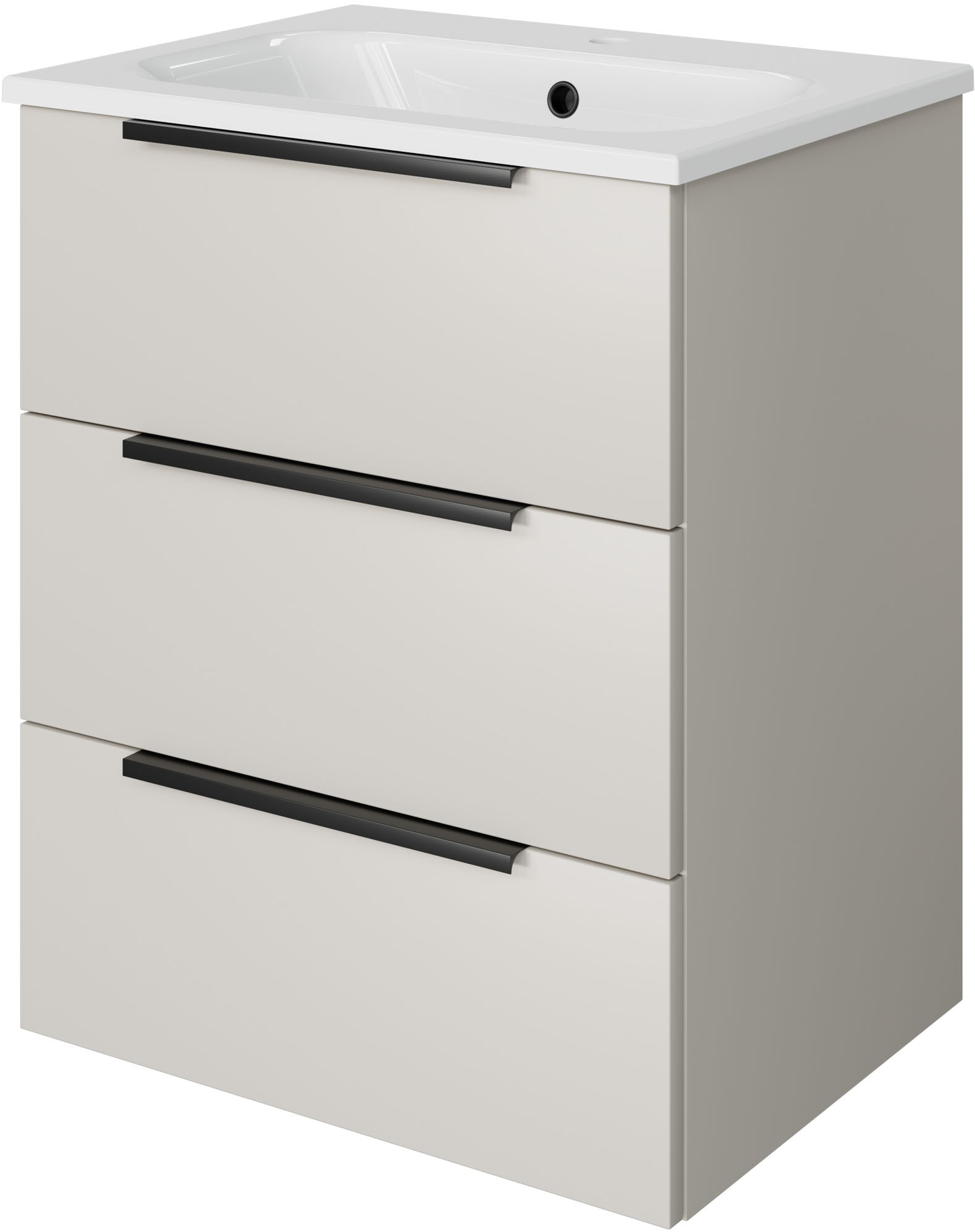 Saphir Badmöbel-Set "Mineralmarmor-Waschtisch mit Waschtischunterschrank" 2 Stk. tlg.