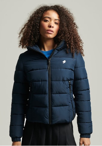 Steppjacke »HOODED SPIRIT SPORTS PUFFER«, mit Kapuze