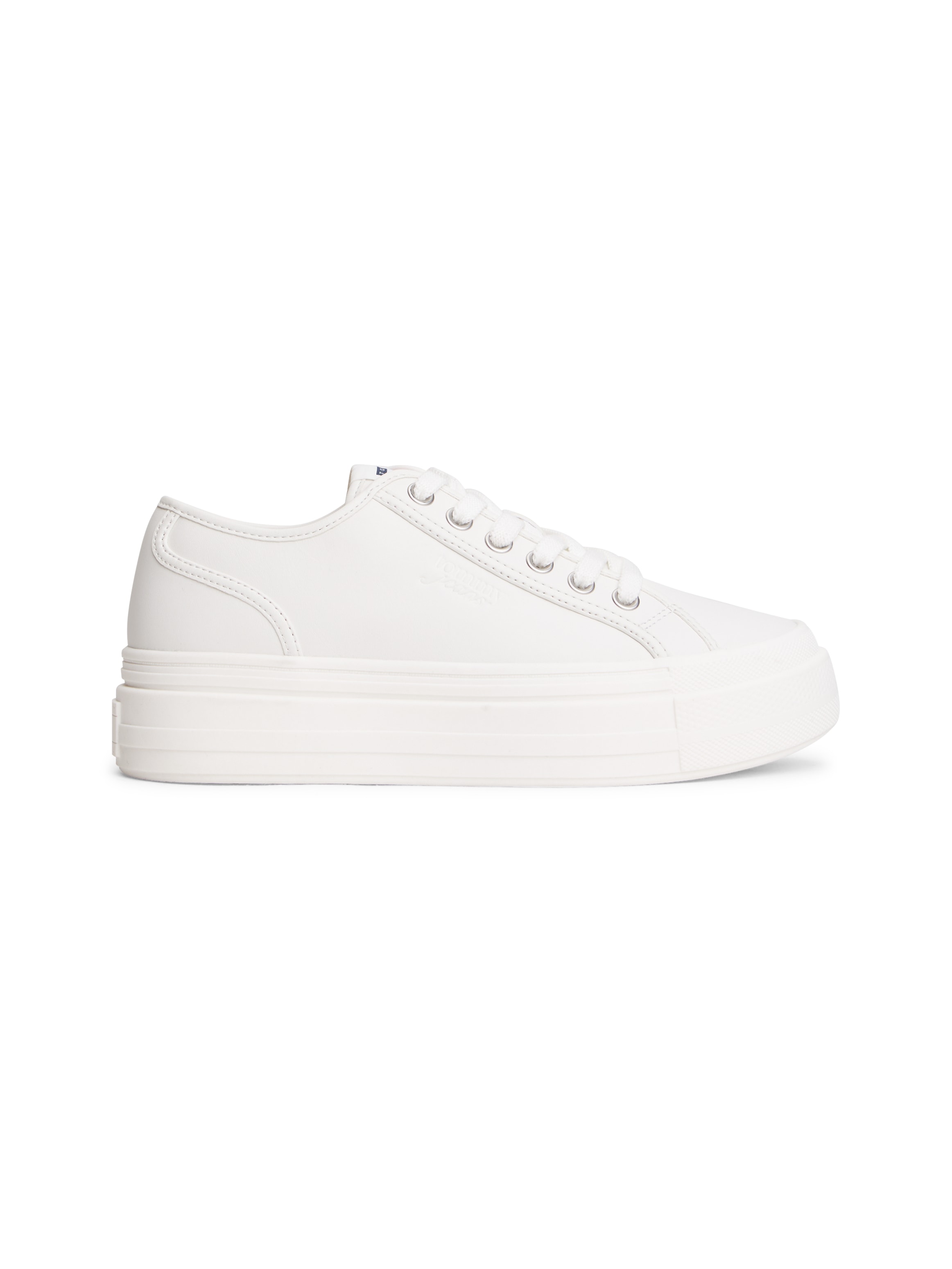 Tommy Jeans Plateausneaker »TJW FLATFORM SNEAKER LTR«  Halbschuh, Schnürschuh, Freizeitschuh mit Logoflag