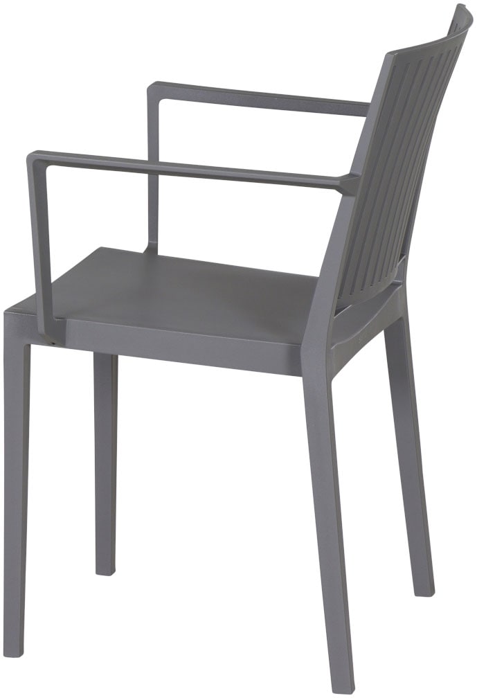 Siena Garden Gartensessel »Lane 2er Set Stapelsessel grau« Set, 2 Stk. tlg. Gestell, Polypropylen/Glasfaser