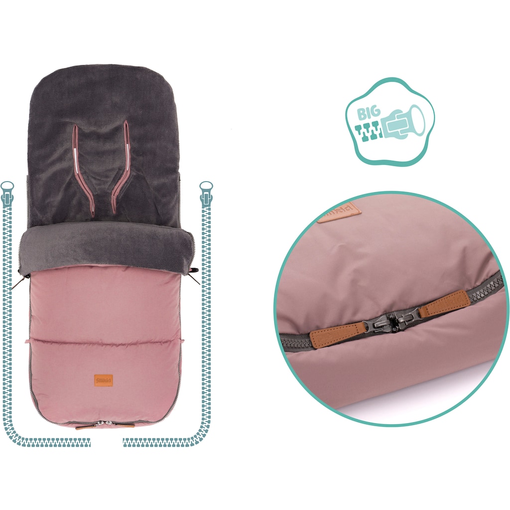 Fillikid Fußsack »Kinley Winterfußsack, rosé«