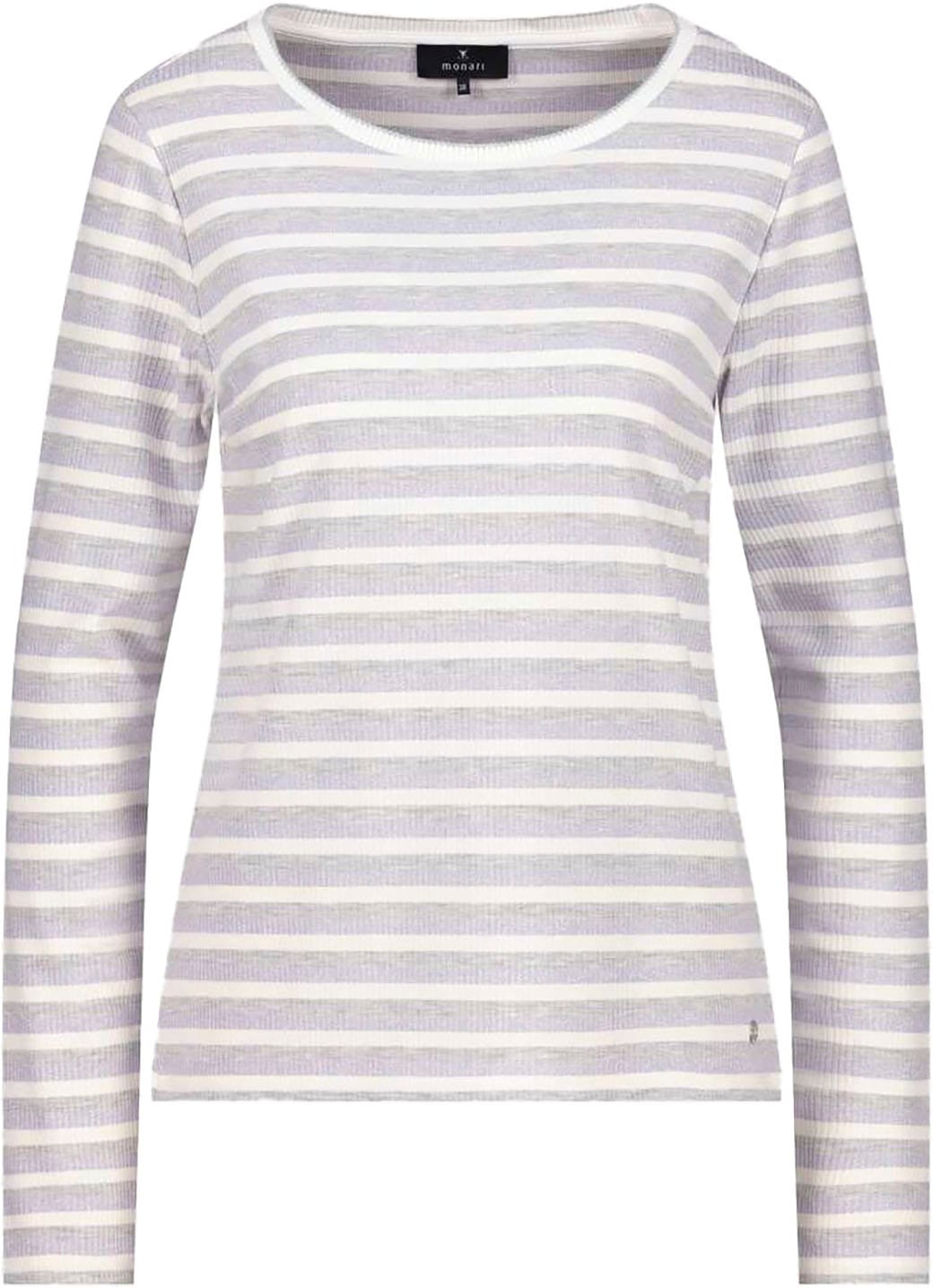 Monari Rundhalsshirt mit Streifen günstig online kaufen