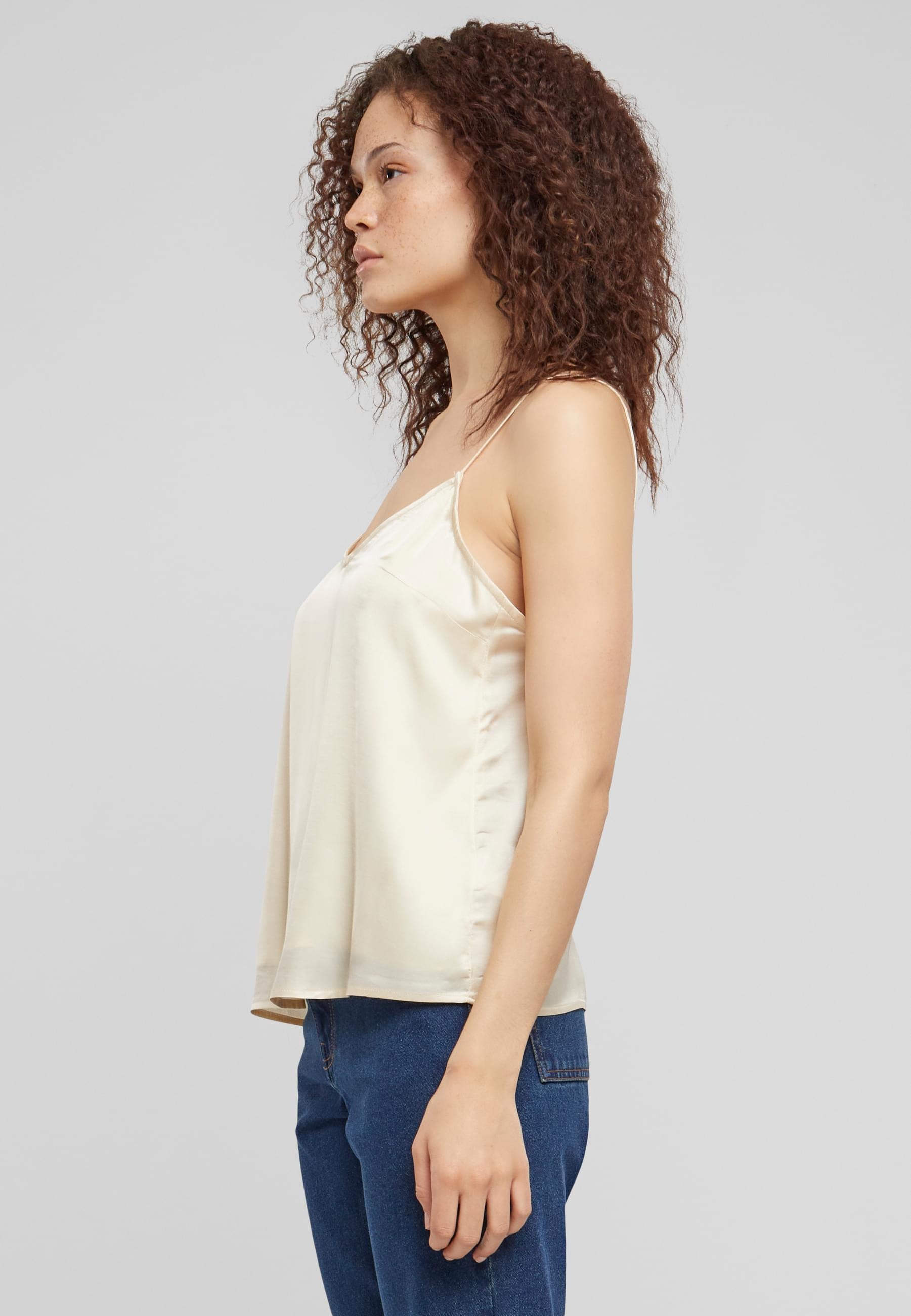 URBAN CLASSICS Muskelshirt »Urban Classics Damen Ladies Viscose Satin Slip Top«, (1 tlg.)